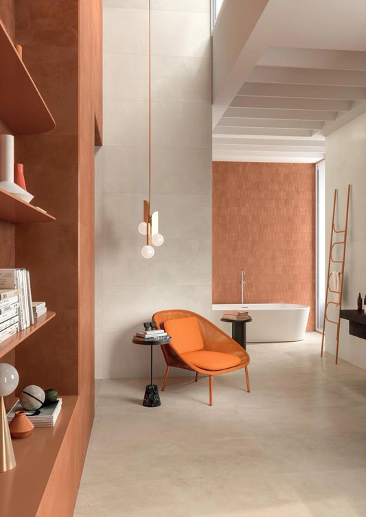 Le retour du carreau écaille : comment apporter de la douceur à votre salle de bain
