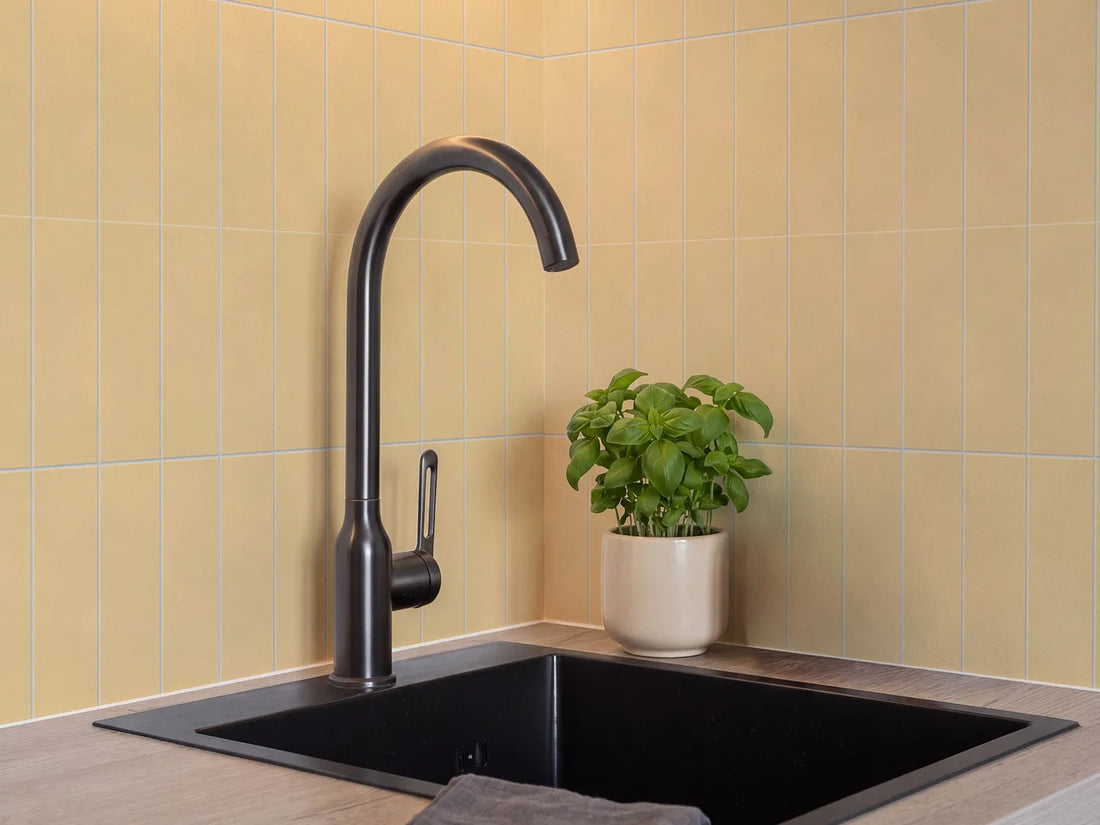 Crédence de cuisine en carrelage mosaïque