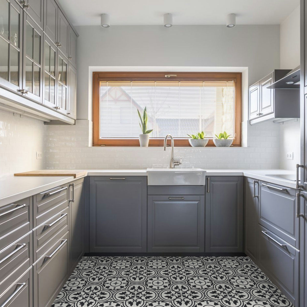 Carrelage effet Carreau ciment Baga 20x20x1,1 cm Cemira - Sol et mur intérieur