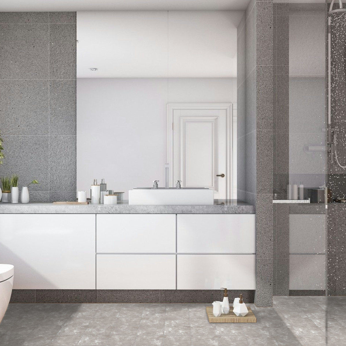 Carrelage effet Carreau ciment Mura 20x20x1,1 cm Cemira - Sol et mur intérieur