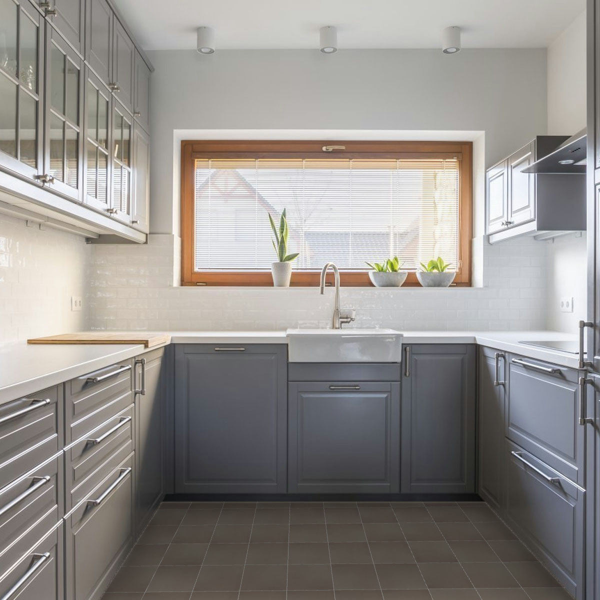 Carrelage effet Carreau ciment Taupe 20x20x1,1 cm Cemira - Sol et mur intérieur