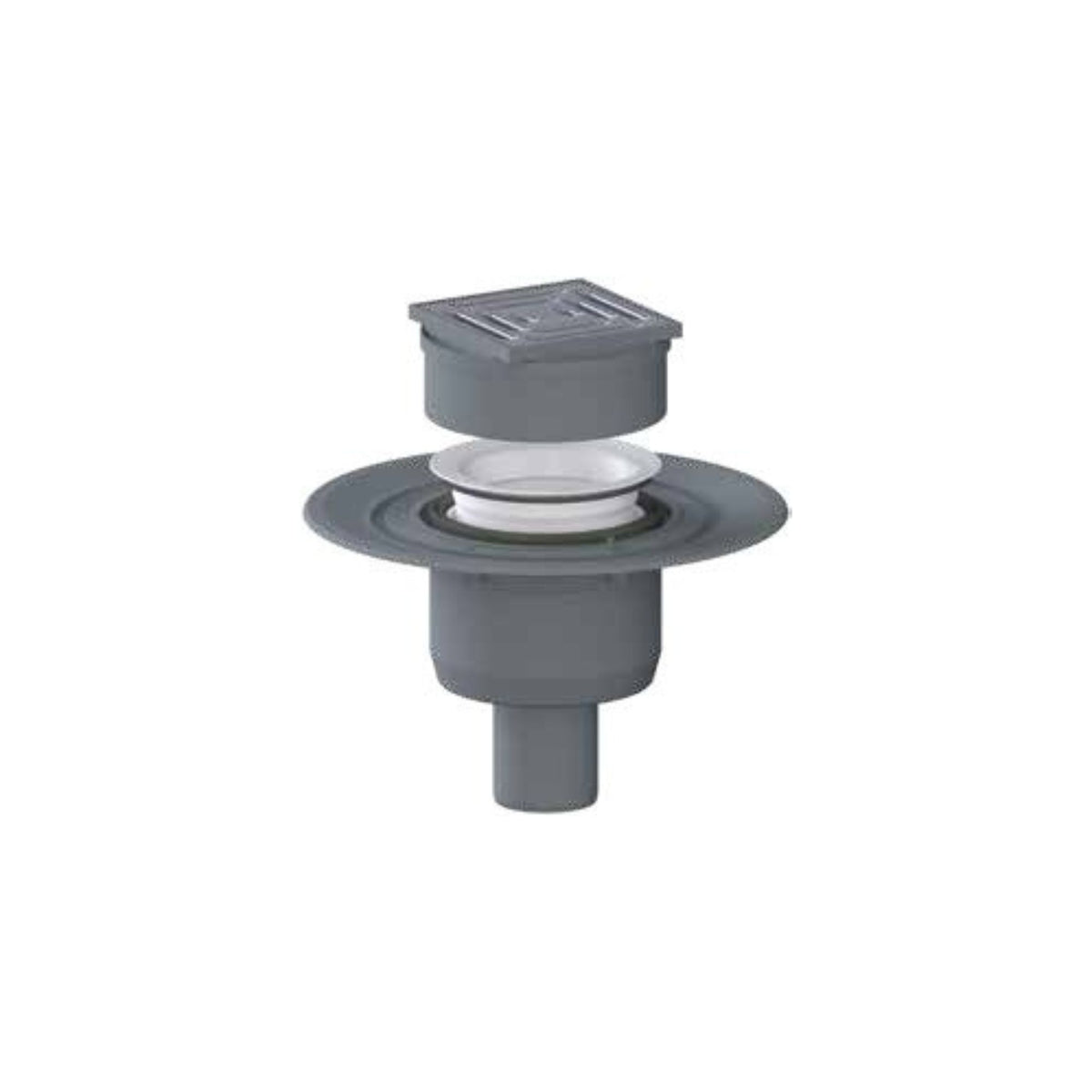 Siphon extraplat à sortie verticale pour receveur prêt à carreler – Écoulement en un point - Sopro