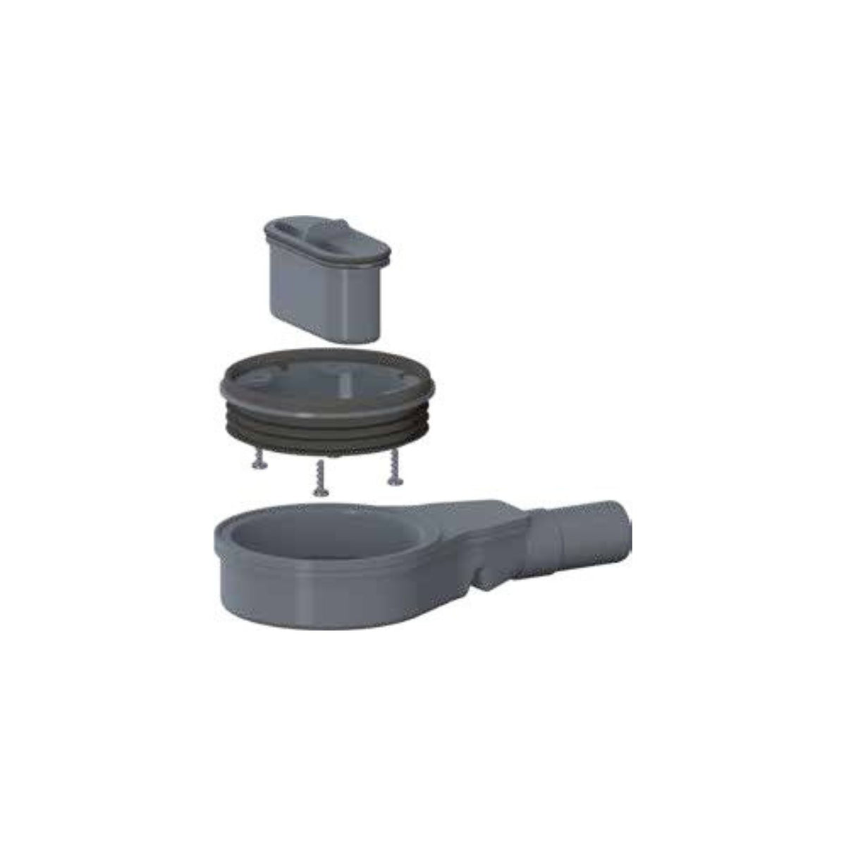 Siphon extraplat à sortie horizontale pour receveur prêt à carreler – Écoulement linéaire - Sopro