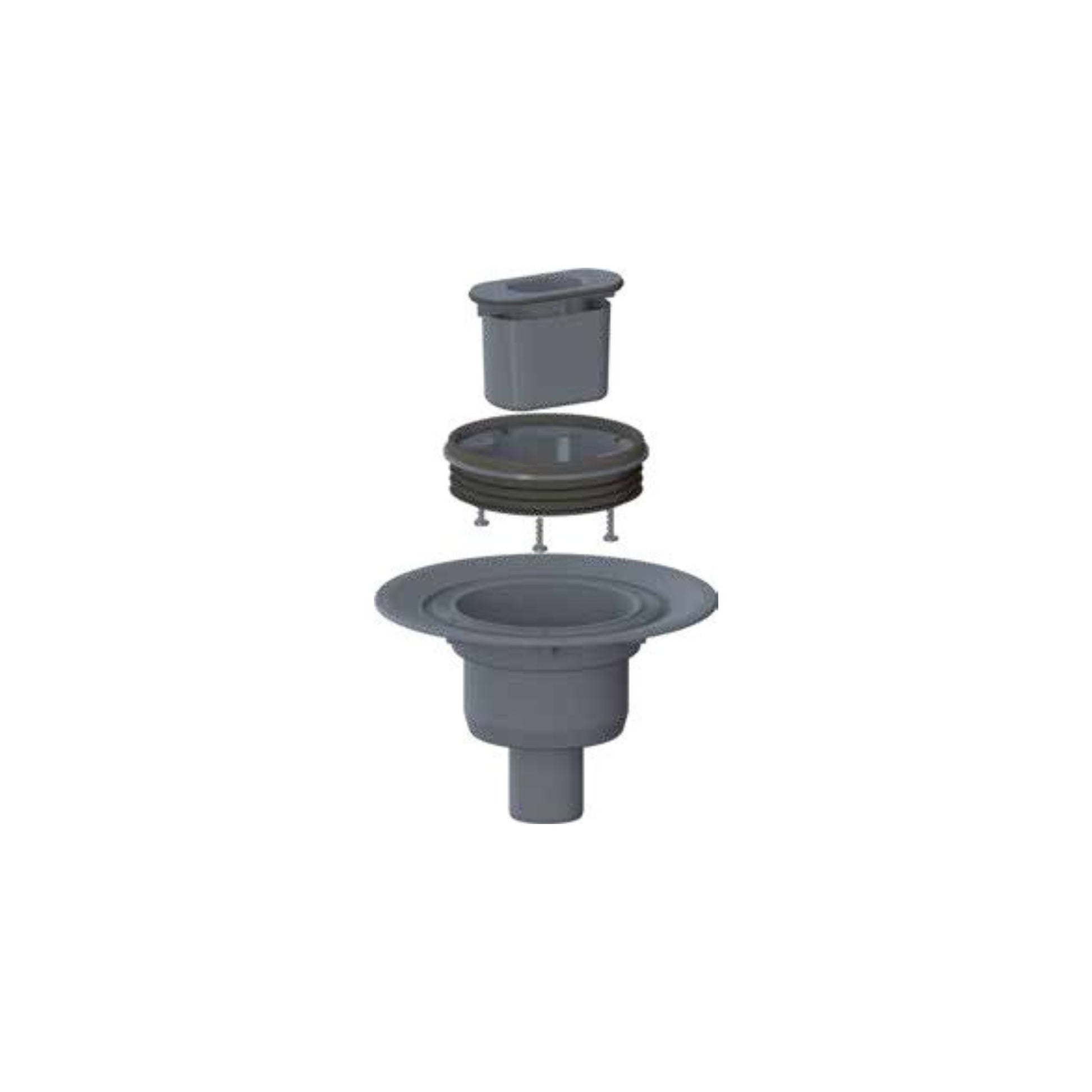 Siphon à sortie verticale pour receveur prêt à carreler – Écoulement linéaire - Sopro