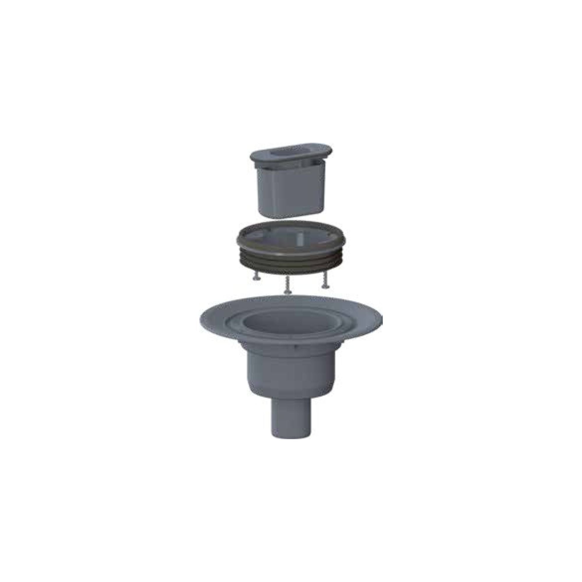 Siphon à sortie verticale pour receveur prêt à carreler – Écoulement linéaire - Sopro