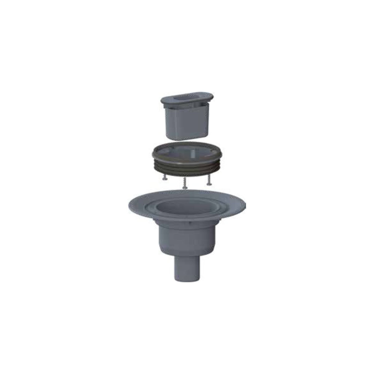 Siphon à sortie verticale pour receveur prêt à carreler – Écoulement linéaire - Sopro