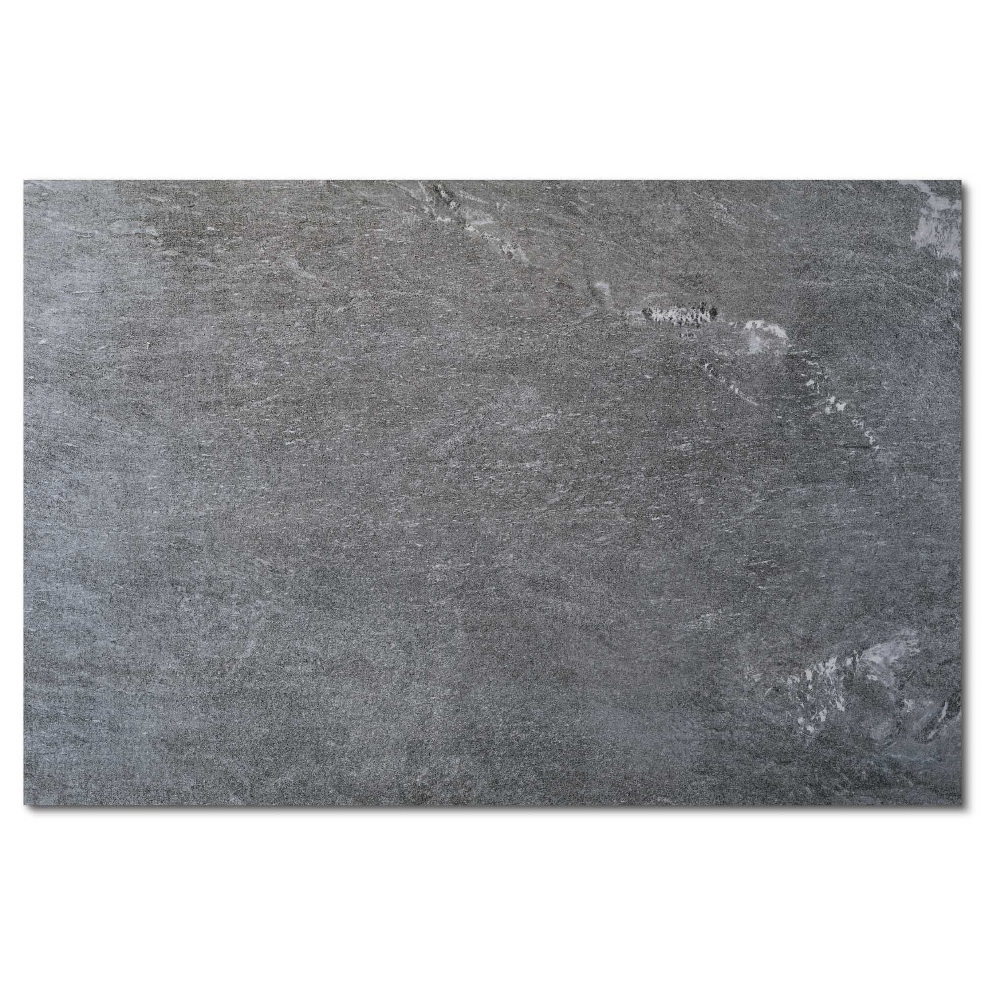 Carrelage effet Pierre Quartzite Grise 90x60x2 cm Pietra - Sol extérieur