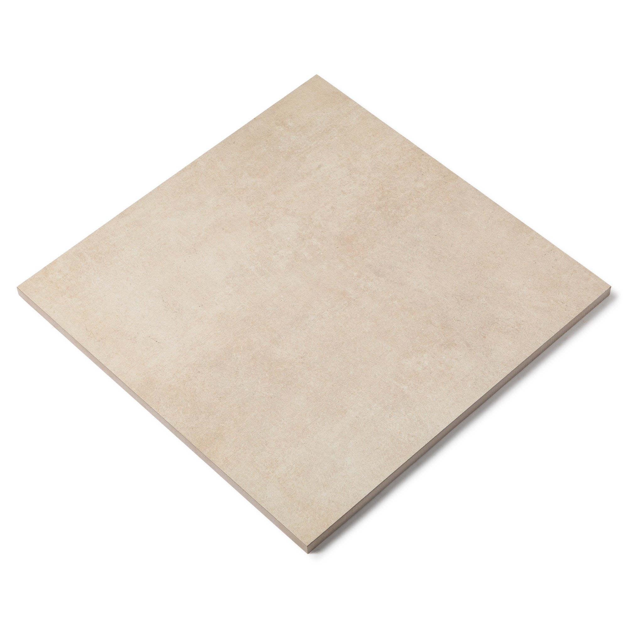 Carrelage effet Béton Beige 60x60x2 cm Cemento - Sol extérieur