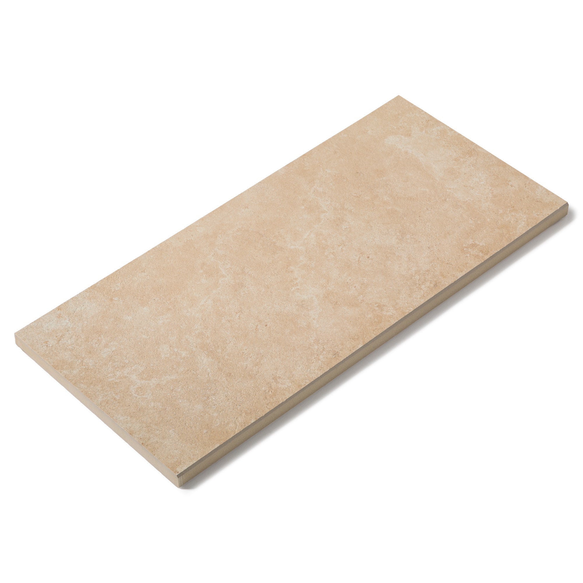 Margelle de piscine effet Travertin Nuancé 60x28x2 cm Bord Droit Pietra