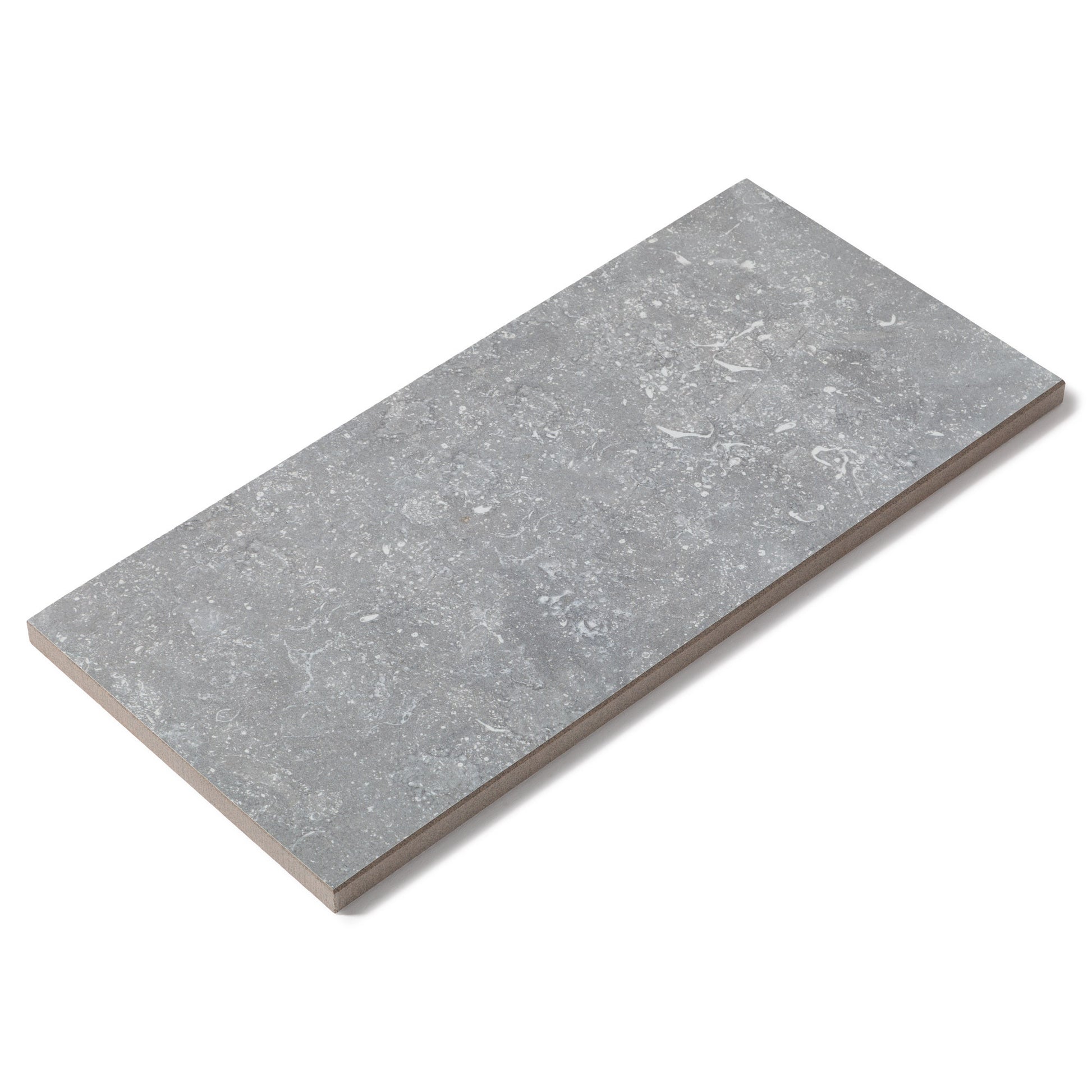 Margelle de piscine effet Pierre Gris/Bleu Belgio 60x28x2 cm Bord Droit Pietra