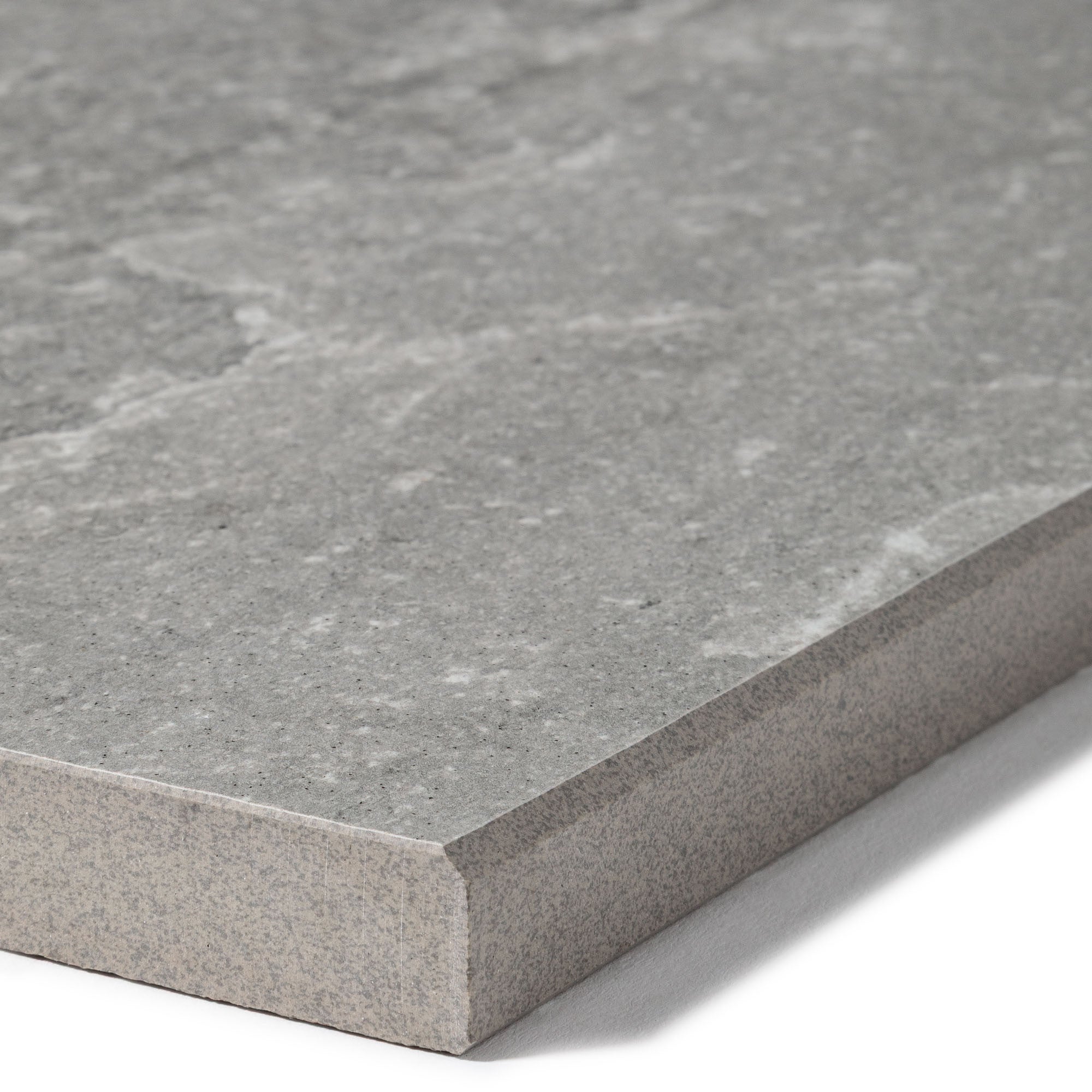 Margelle de piscine effet Pierre Gris Quartz 60x28x2 cm Bord Droit Pietra