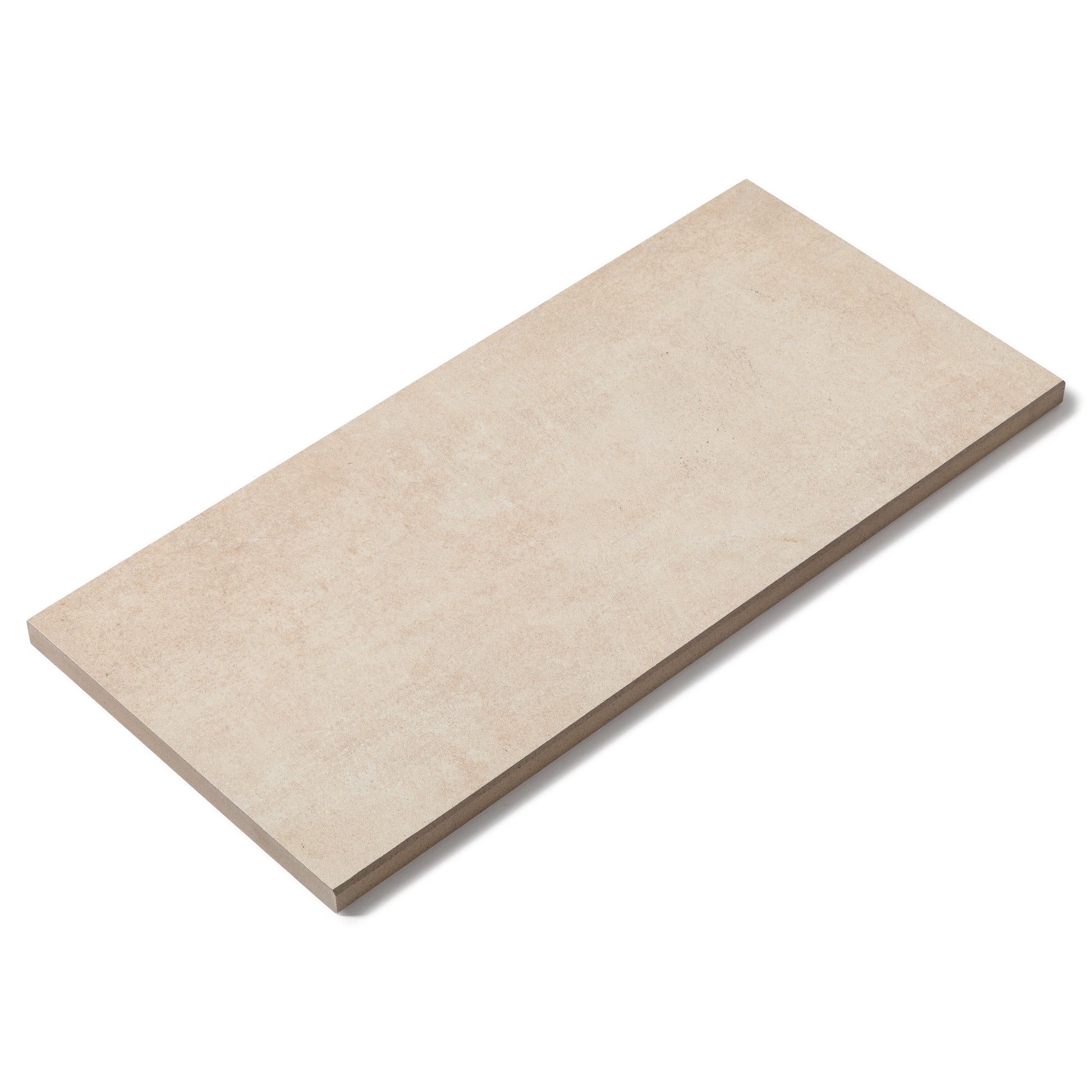 Margelle de piscine effet Béton Beige 60x28x2 cm Bord Droit Cemento