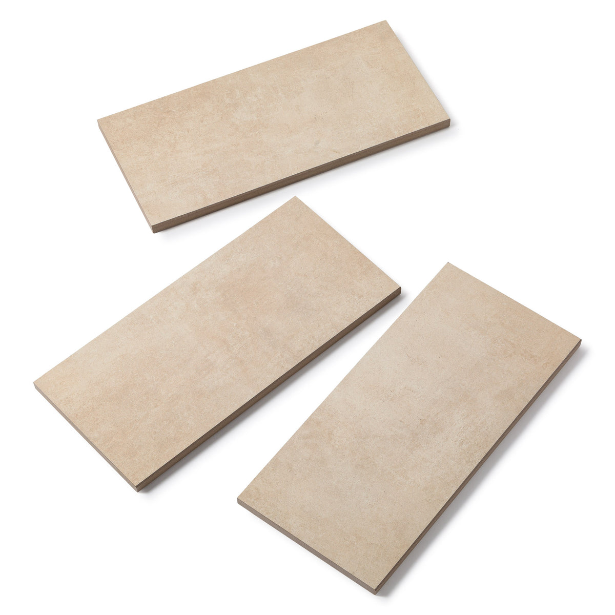 Margelle de piscine effet Béton Beige 60x28x2 cm Bord Droit Cemento