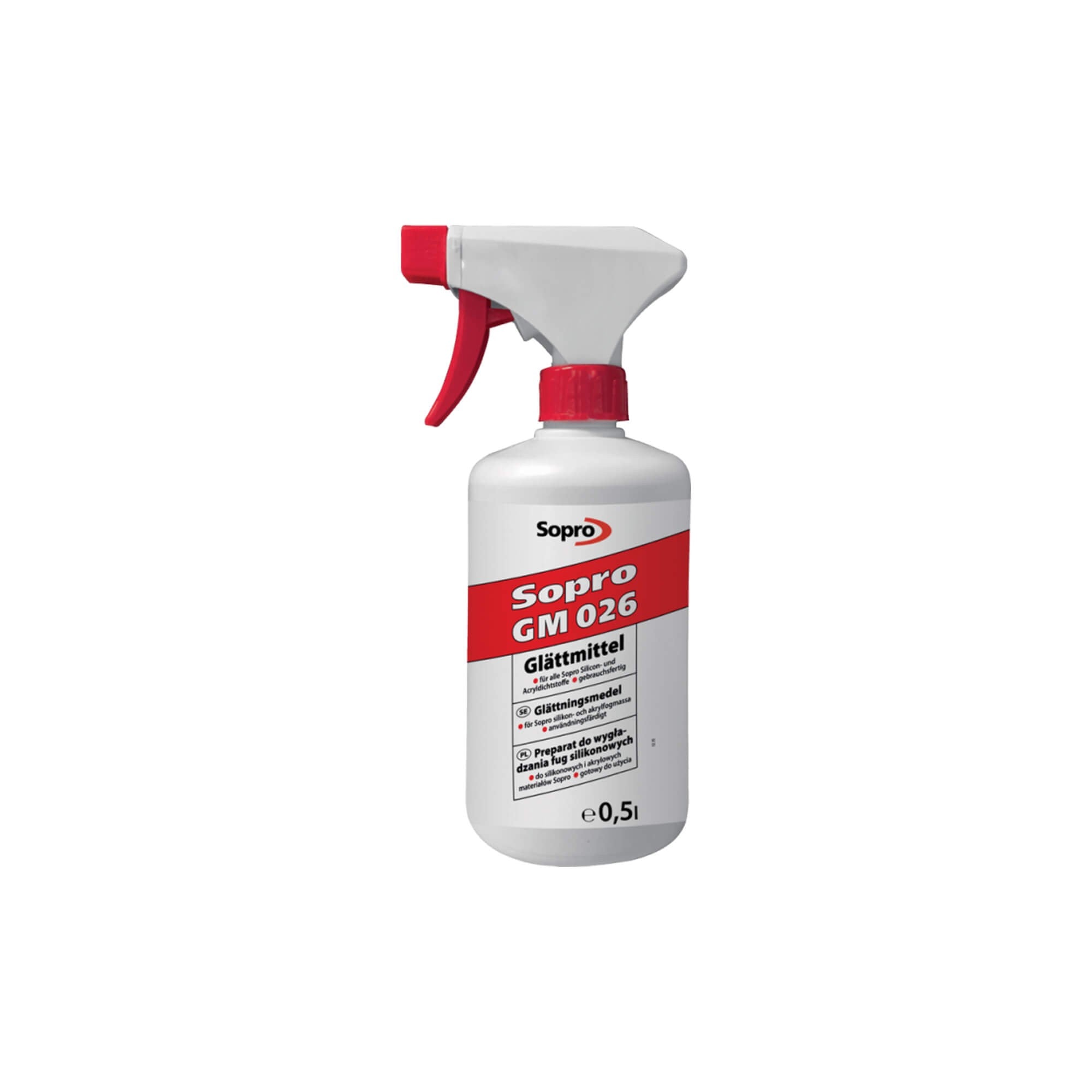 Agent lissant biodégradable pour mastic silicone - Sopro GM 026 - 500 ml