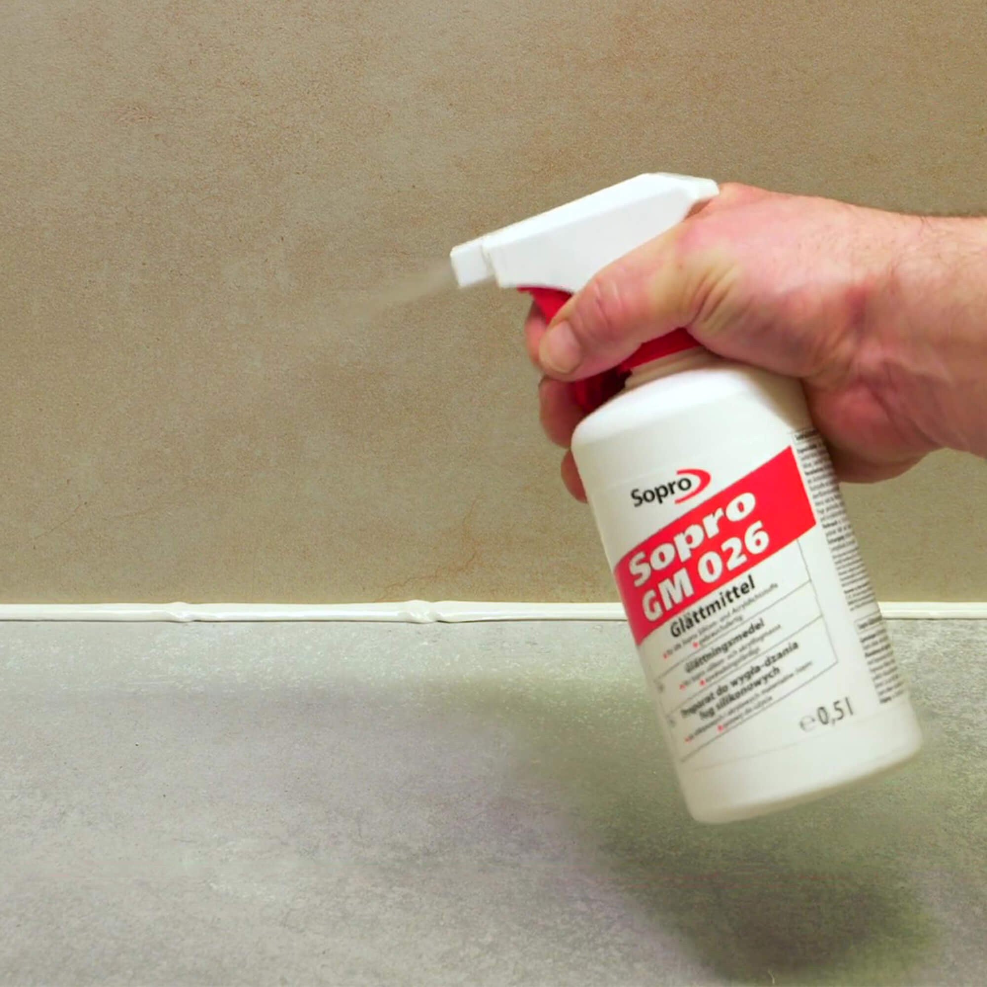 Agent lissant biodégradable pour mastic silicone - Sopro GM 026 - 500 ml