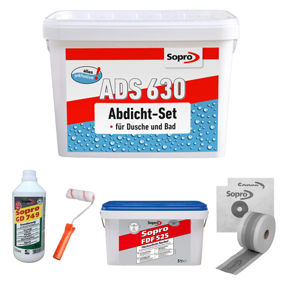 Kit d'imperméabilisation pour salle de bains - Sopro ADS 630