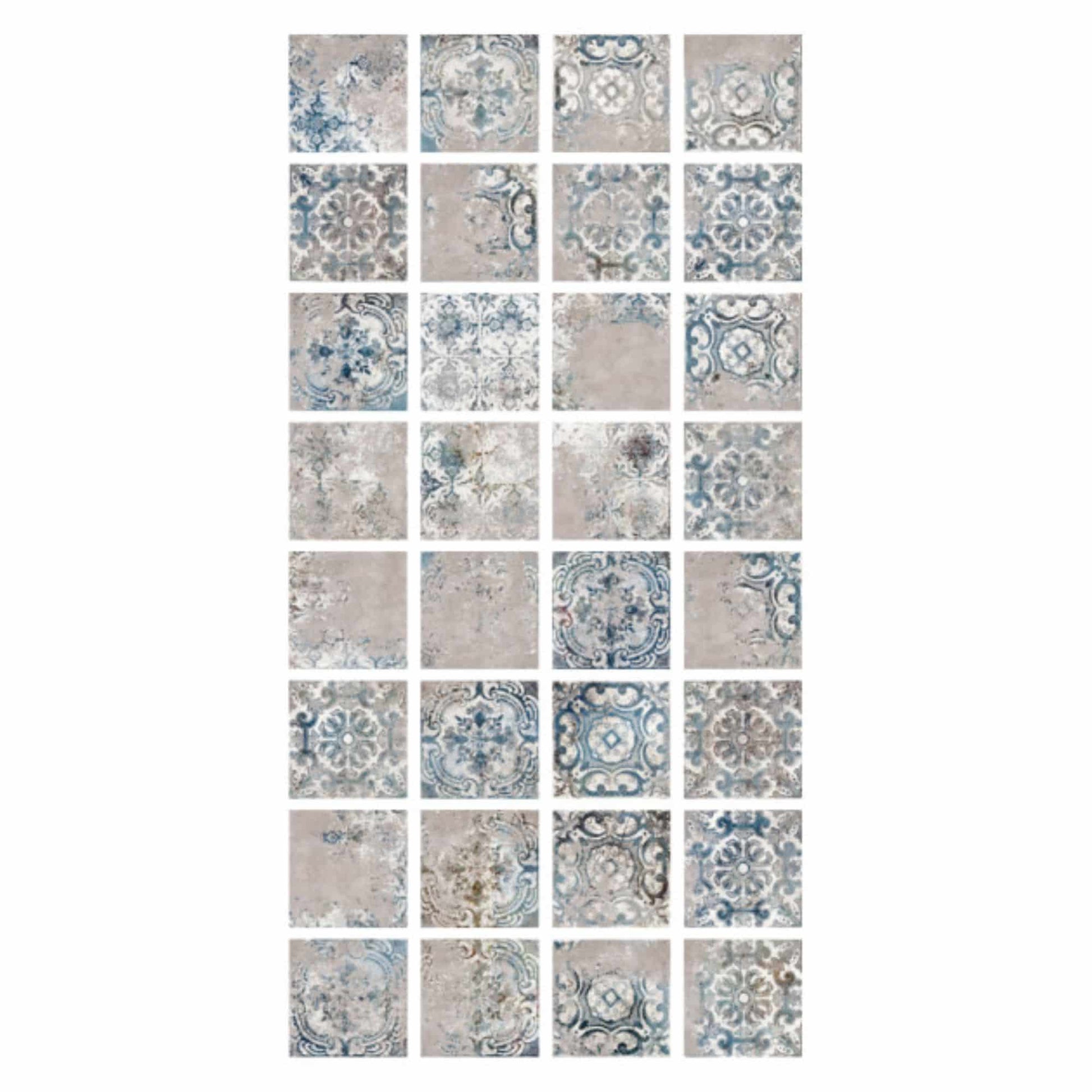 Carrelage effet Carreau ciment Figols 20x20x1,1 cm Cemira - Sol et mur intérieur