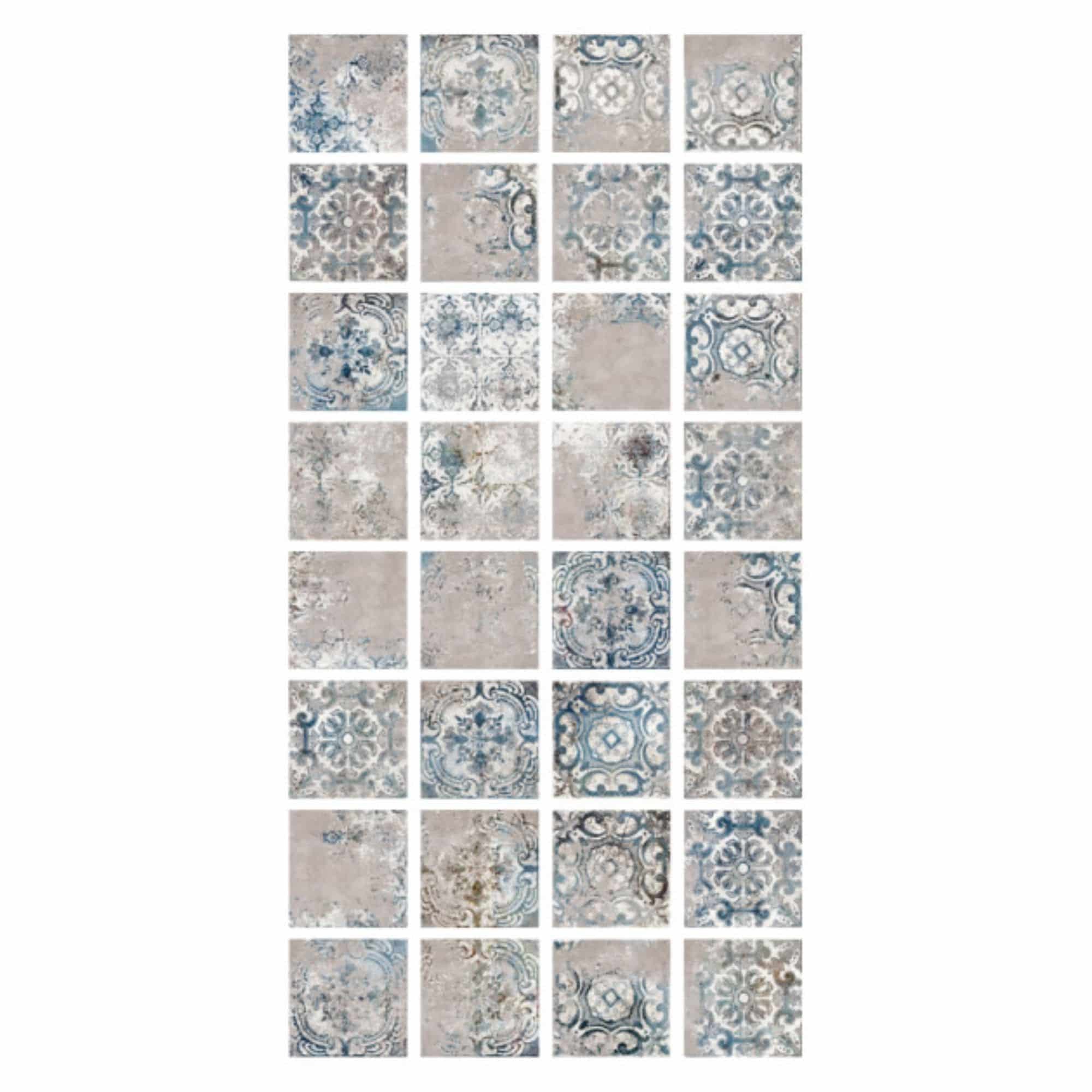 Carrelage effet Carreau ciment Figols 20x20x1,1 cm Cemira - Sol et mur intérieur