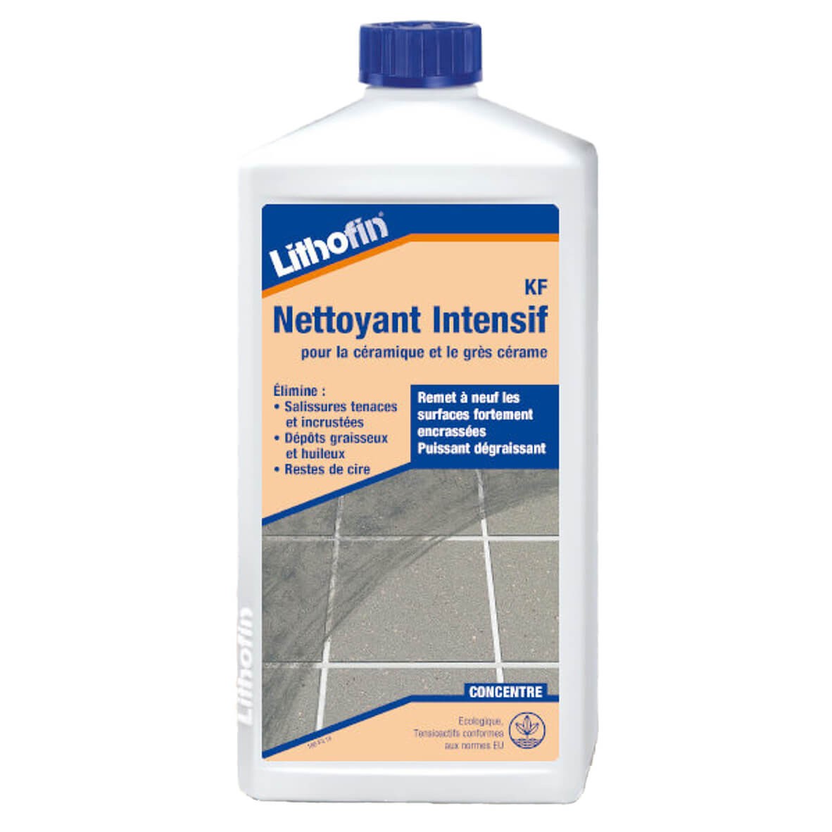 Lithofin Kf Nettoyant Intensif 1 L - Nettoyant carrelage céramique encrassé
