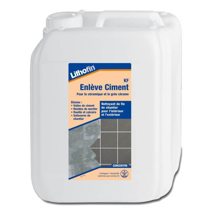 Lithofin Kf Enlève Ciment 5 L - Nettoyant carrelage fin de chantier