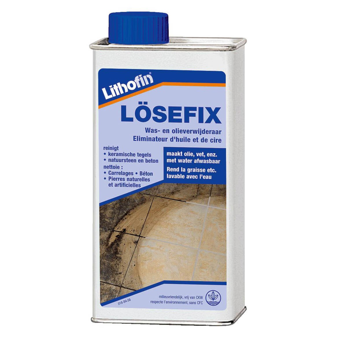 Lithofin Lösefix 1 L - Détachant spécial pierre naturelle huile et cire