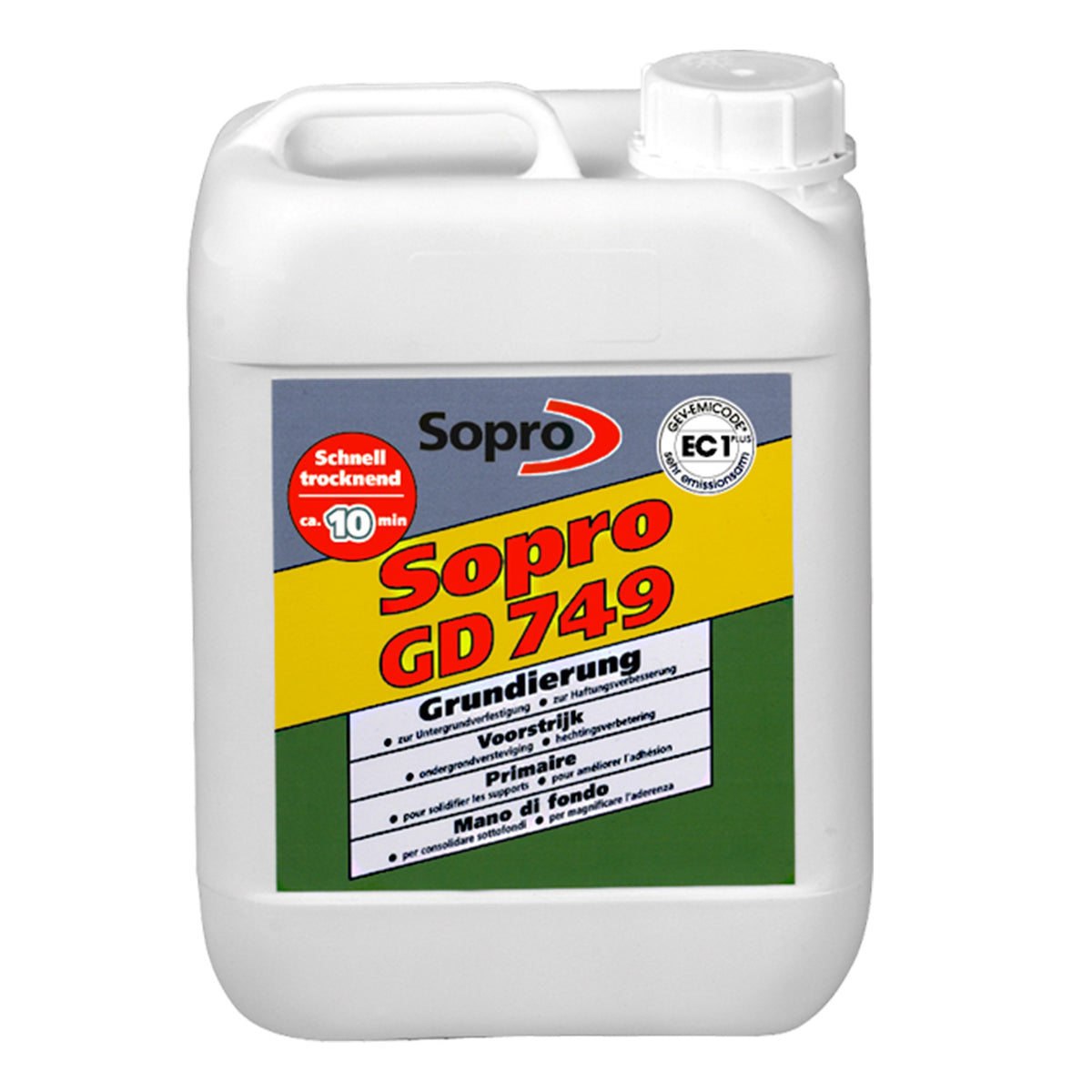 Primaire d'accrochage pour support absorbant (béton, chape, enduit...) - Sopro GD 749 - 5 kg