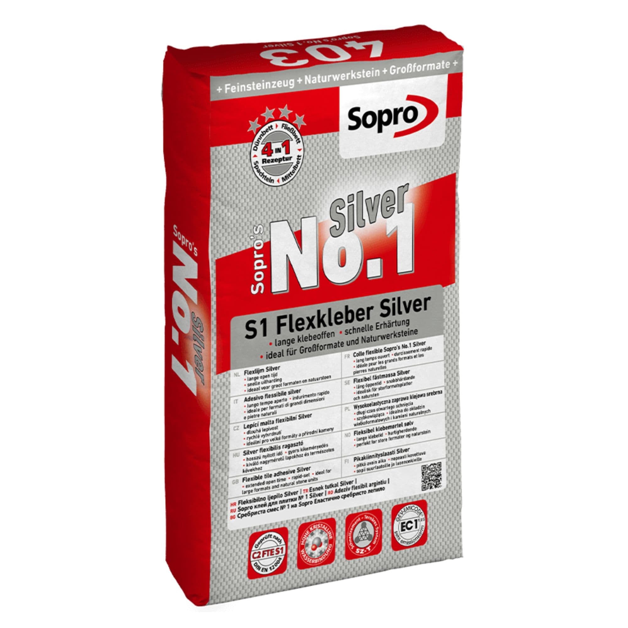 Colle carrelage à prise rapide - Sopro No.1 403 - 25 kg