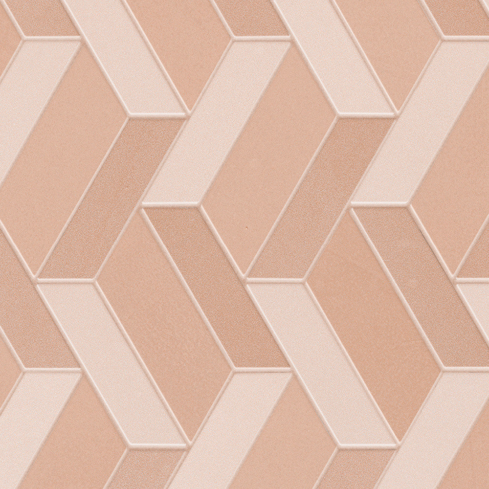 Mosaïque effet Enduit Rose Argile Wave 32,4x30,6x0,85 cm Mat Calviro - Mur intérieur