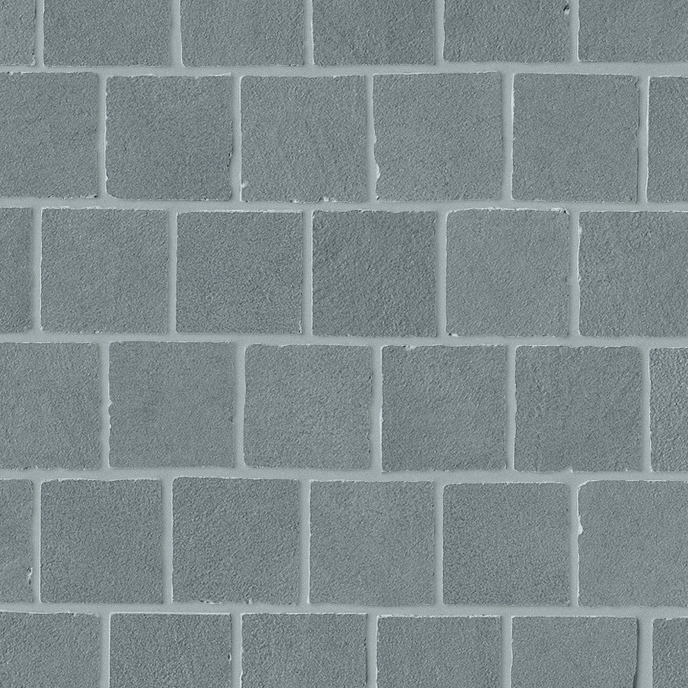 Mosaïque effet Béton Bleu Acier Quadra 31x31x0,9 cm Mat Benzaro - Sol et mur intérieur