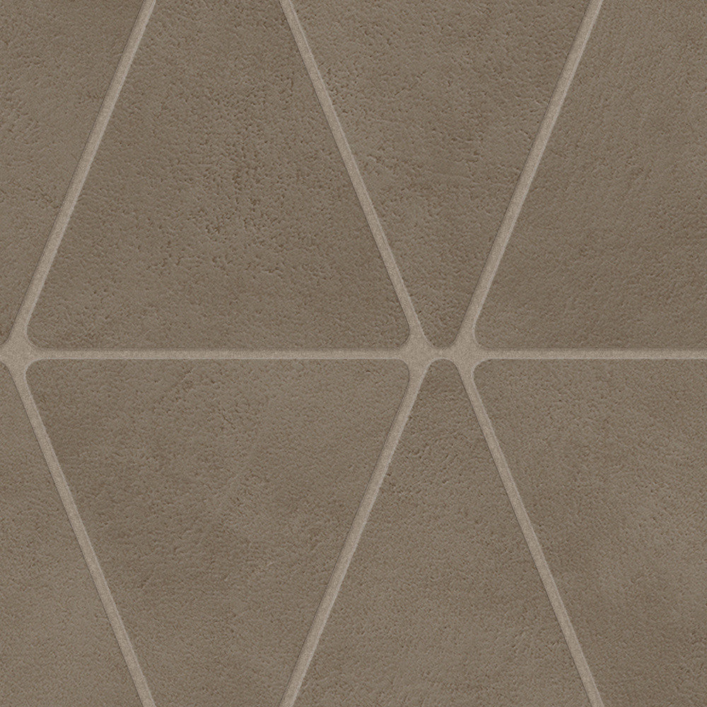Mosaïque effet Béton Brun Terre Triangle 36,7x33,8x0,9 cm Mat Benzaro - Mur intérieur