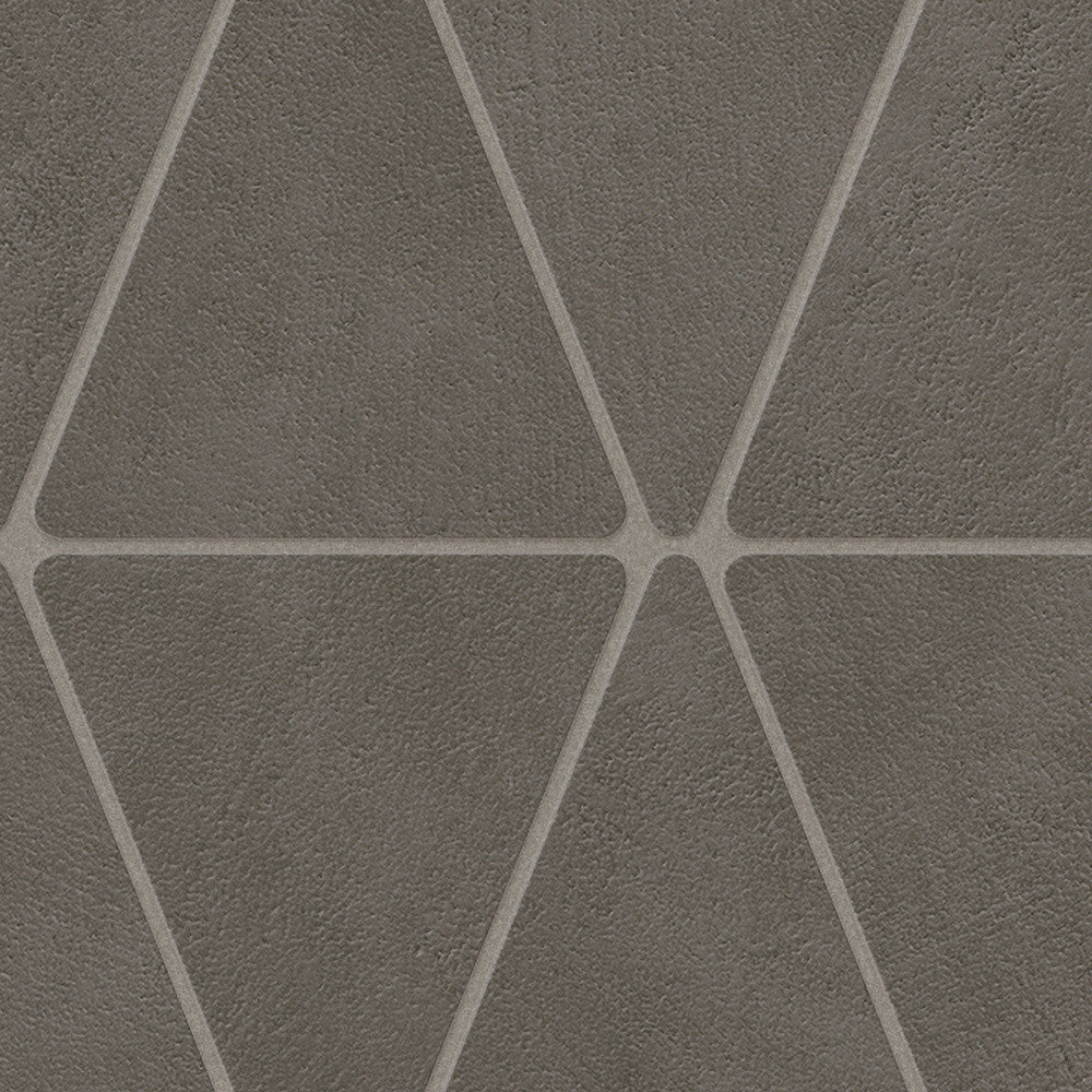 Mosaïque effet Béton Gris Fumé Triangle 36,7x33,8x0,9 cm Mat Benzaro - Mur intérieur