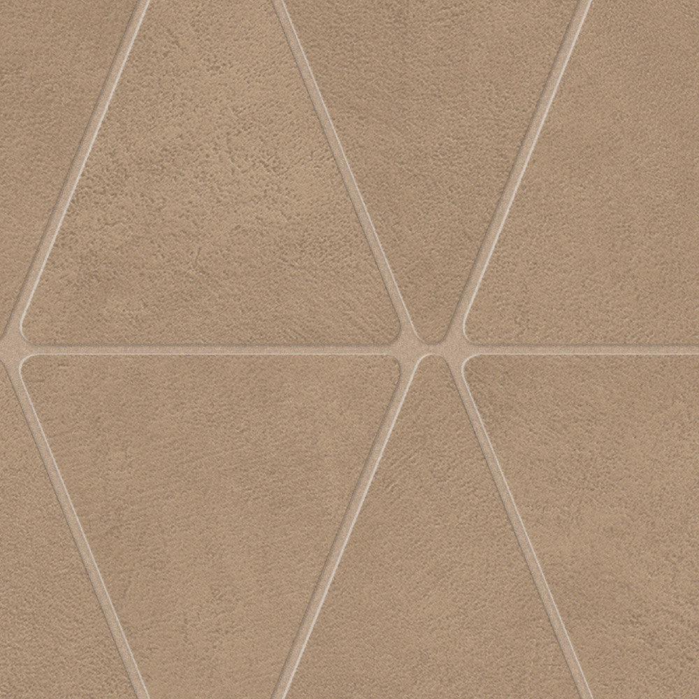 Mosaïque effet Béton Beige Argile Triangle 36,7x33,8x0,9 cm Mat Benzaro - Mur intérieur