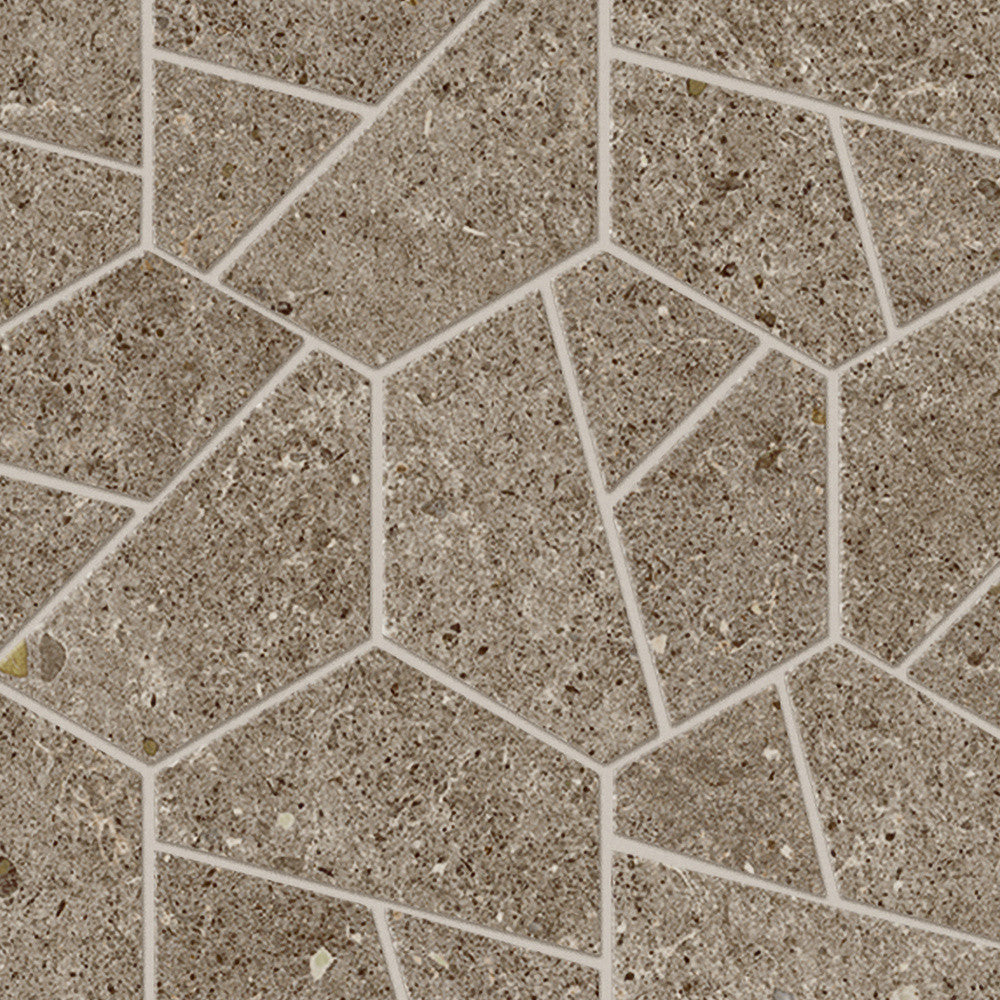 Mosaïque effet Pierre Calcaire Gris Taupe Hexa 28,5x25x0,9 cm Mat Domella - Sol et mur intérieur