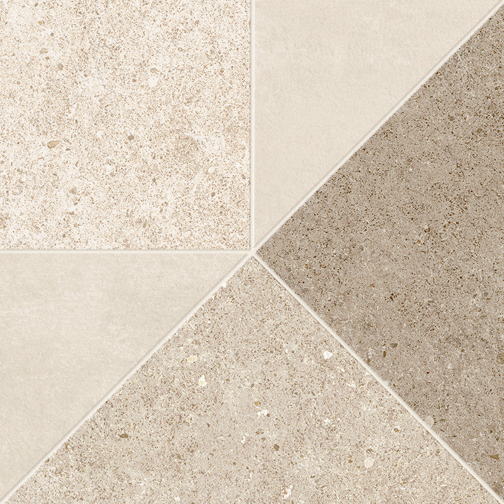 Carrelage effet Pierre Mix Beige Fusion 30x30x0,9 cm Mat Domella - Sol et mur intérieur