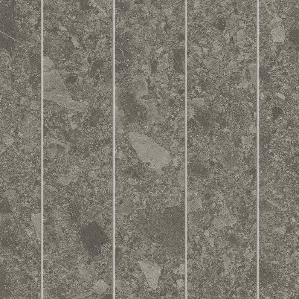 Mosaïque effet Pierre Ceppo di Gré Gris Foncé Brick 32x29x0,9 cm Mat Massira - Mur intérieur