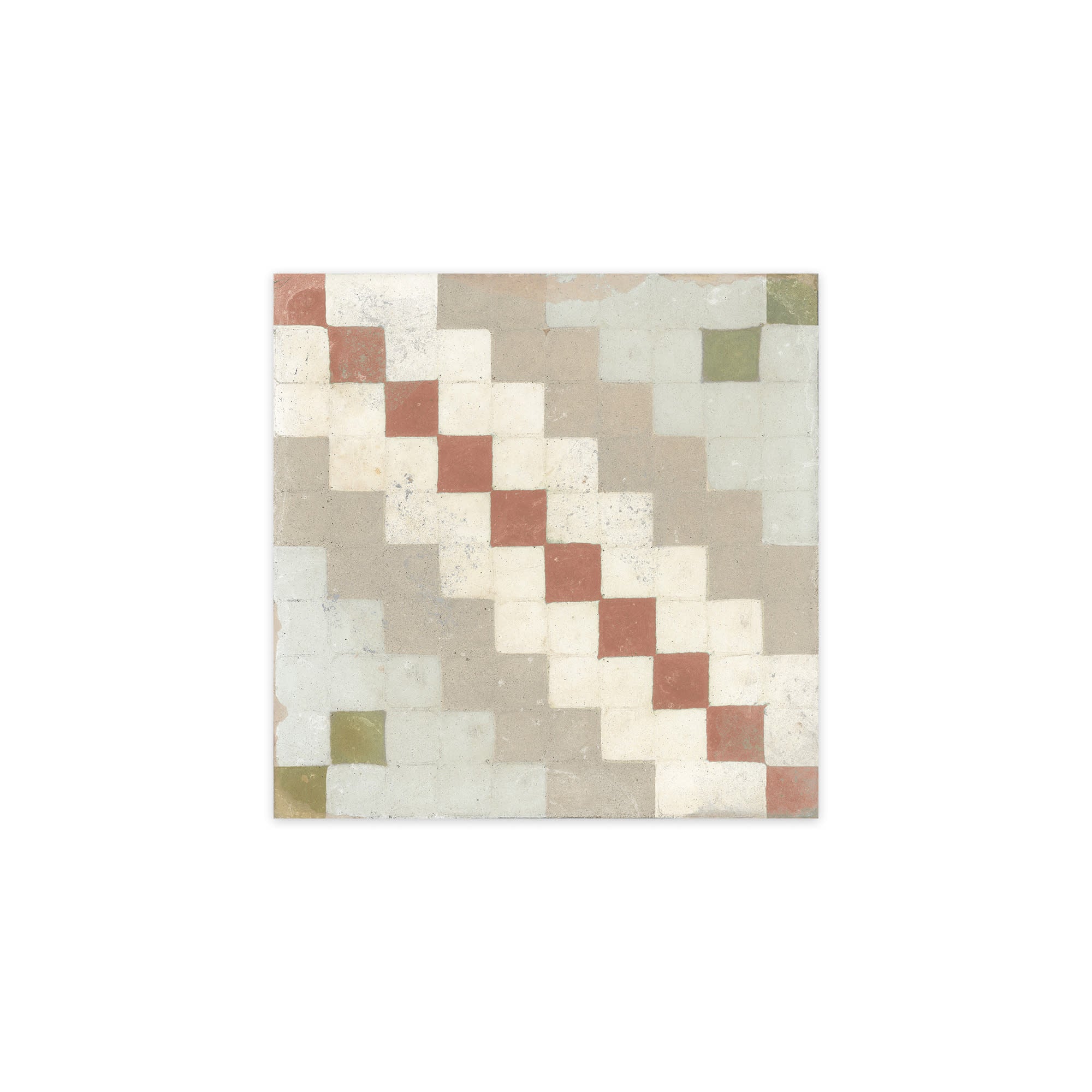 Carrelage Vintage effet Carreau ciment Multicolore Ardessa 22,3x22,3x0,9 cm Morava - Sol et mur intérieur