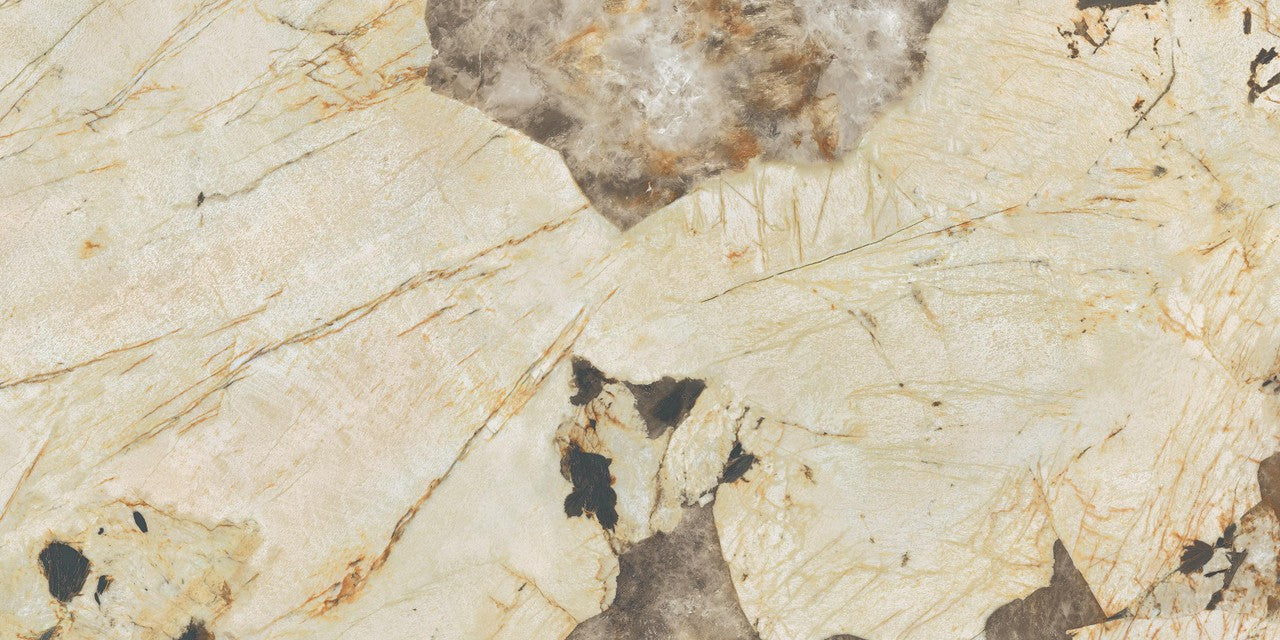 Carrelage effet Pierre Onyx Sable 120x60x0,9 cm Brillant Florenza - Sol et mur intérieur