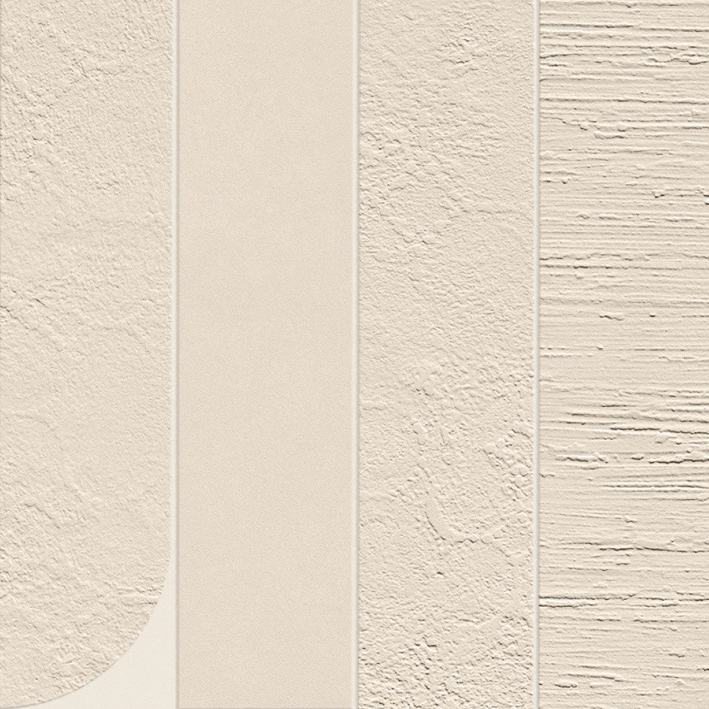 Carrelage effet Béton 3D Brun Sable Mix 50x40,5x0,85 cm Mat Benzaro - Mur intérieur