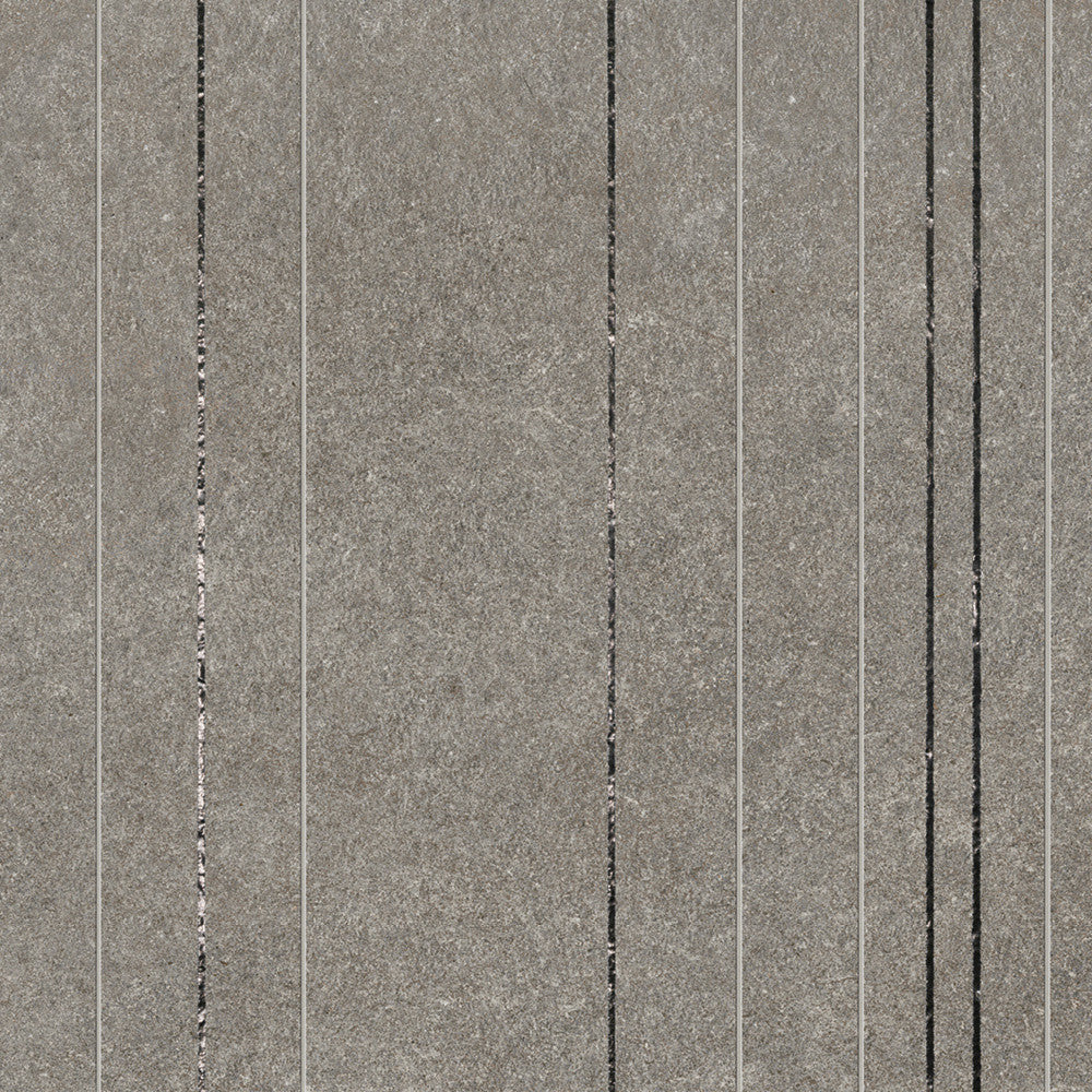 Carrelage effet Pierre Quartzite Gris Fumé Ridge 120x60x0,9 cm Mat Venturo - Mur intérieur