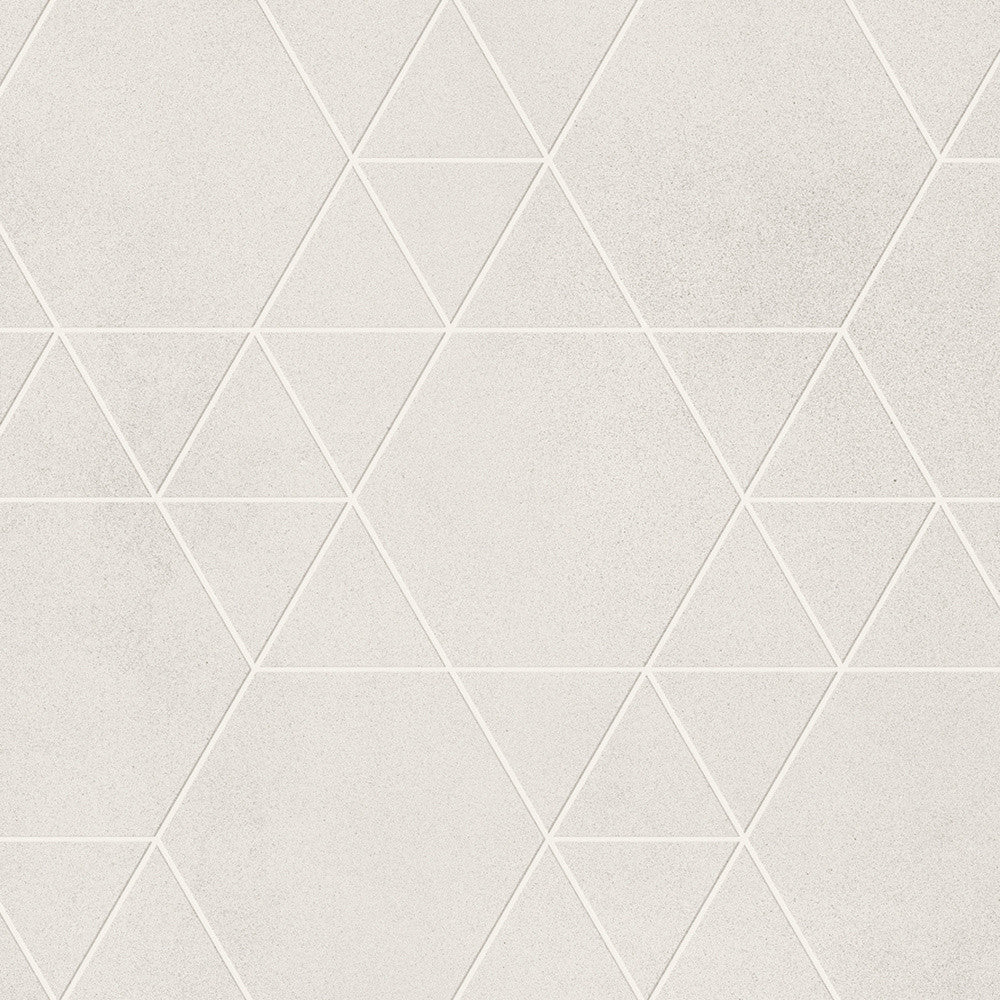 Mosaïque effet Béton Gris Lune Hexatri 50,5x37,4x0,9 cm Mat Montera - Mur intérieur