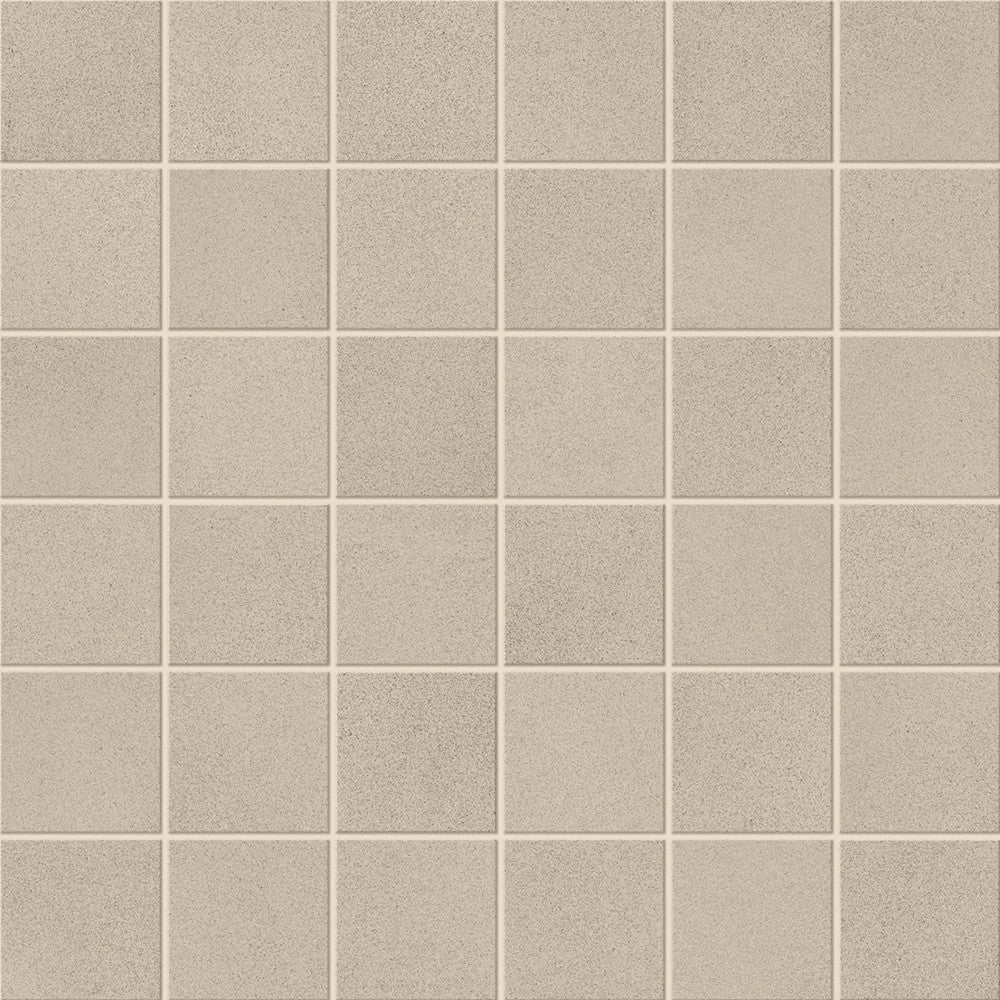 Mosaïque effet Béton Grège 4,8x4,8 cm Quadra 30x30x0,9 cm Mat Montera - Sol et mur intérieur