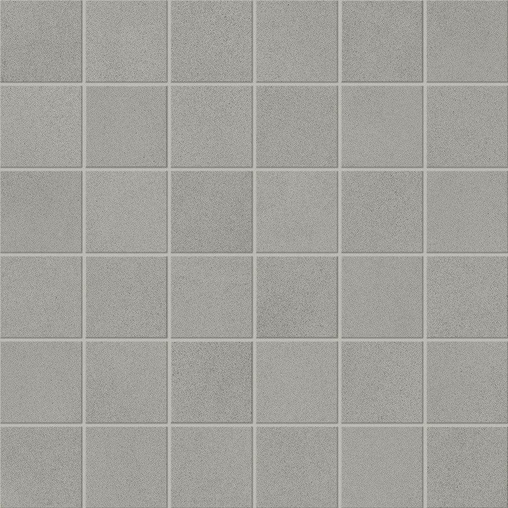 Mosaïque effet Béton Gris Cendré 4,8x4,8 cm Quadra 30x30x0,9 cm Mat Montera - Sol et mur intérieur