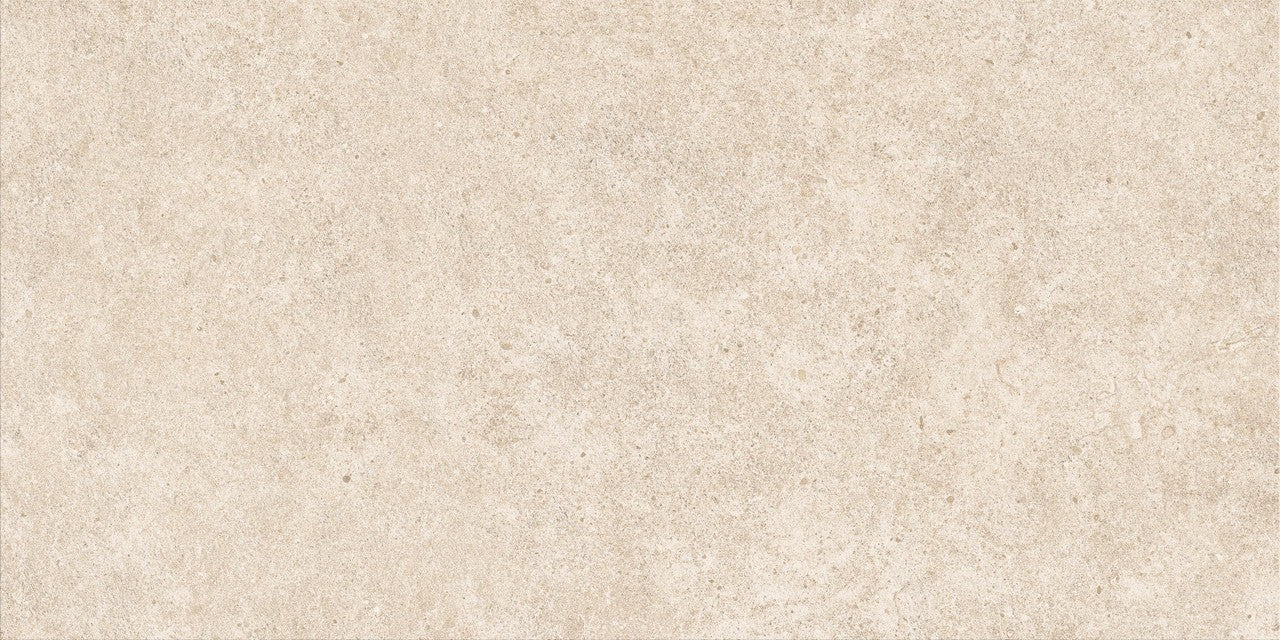 Carrelage effet Pierre Calcaire Beige Ivoire 120x60x0,6 cm Mat Domella - Sol et mur intérieur