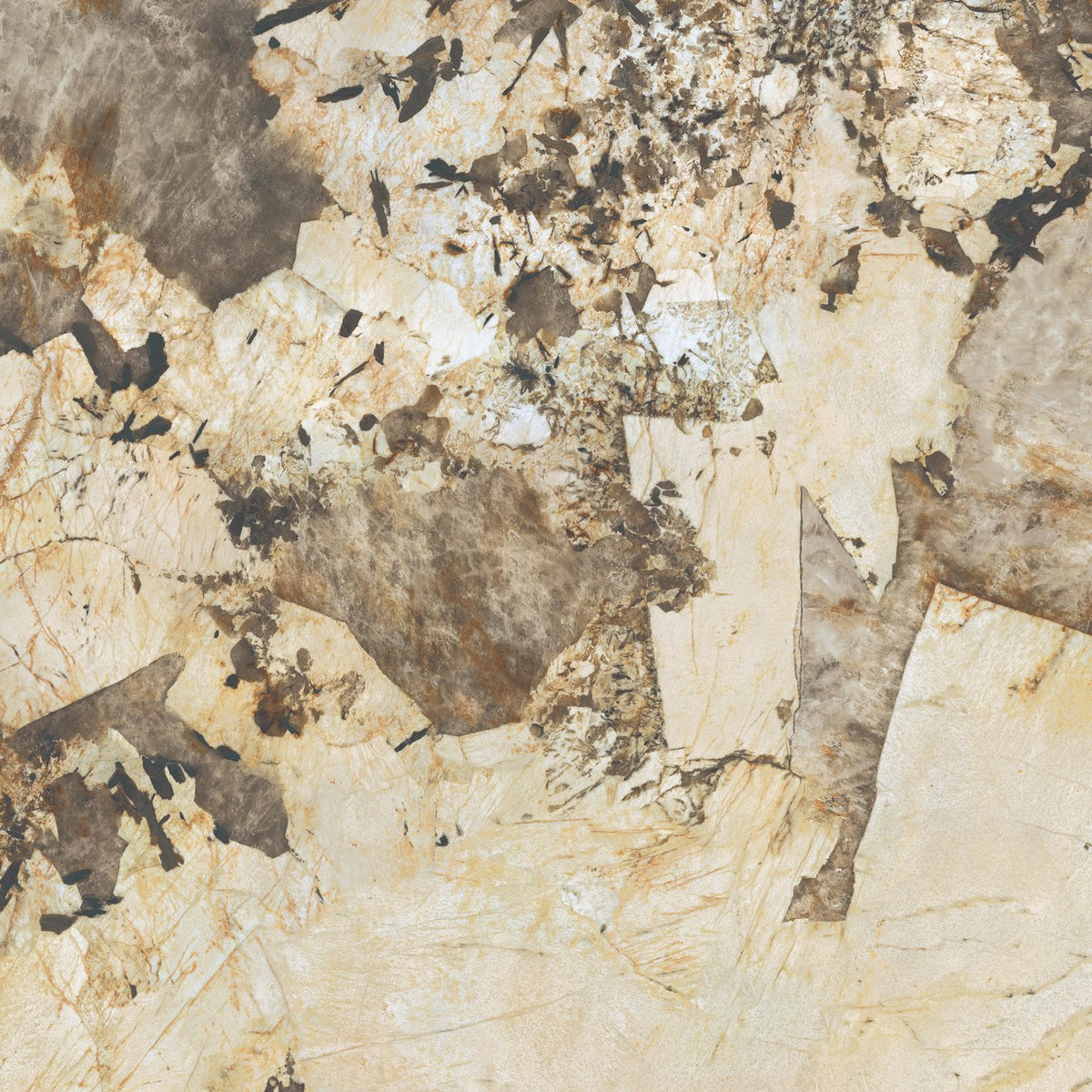 Carrelage effet Pierre Onyx Sable 120x120x0,9 cm Brillant Florenza - Sol et mur intérieur