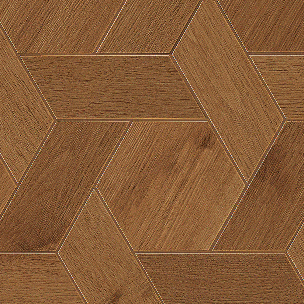 Carrelage effet Parquet Bois Chêne Cognac Mix 40x34,6x0,95 cm Mat Lorenta - Sol et mur intérieur