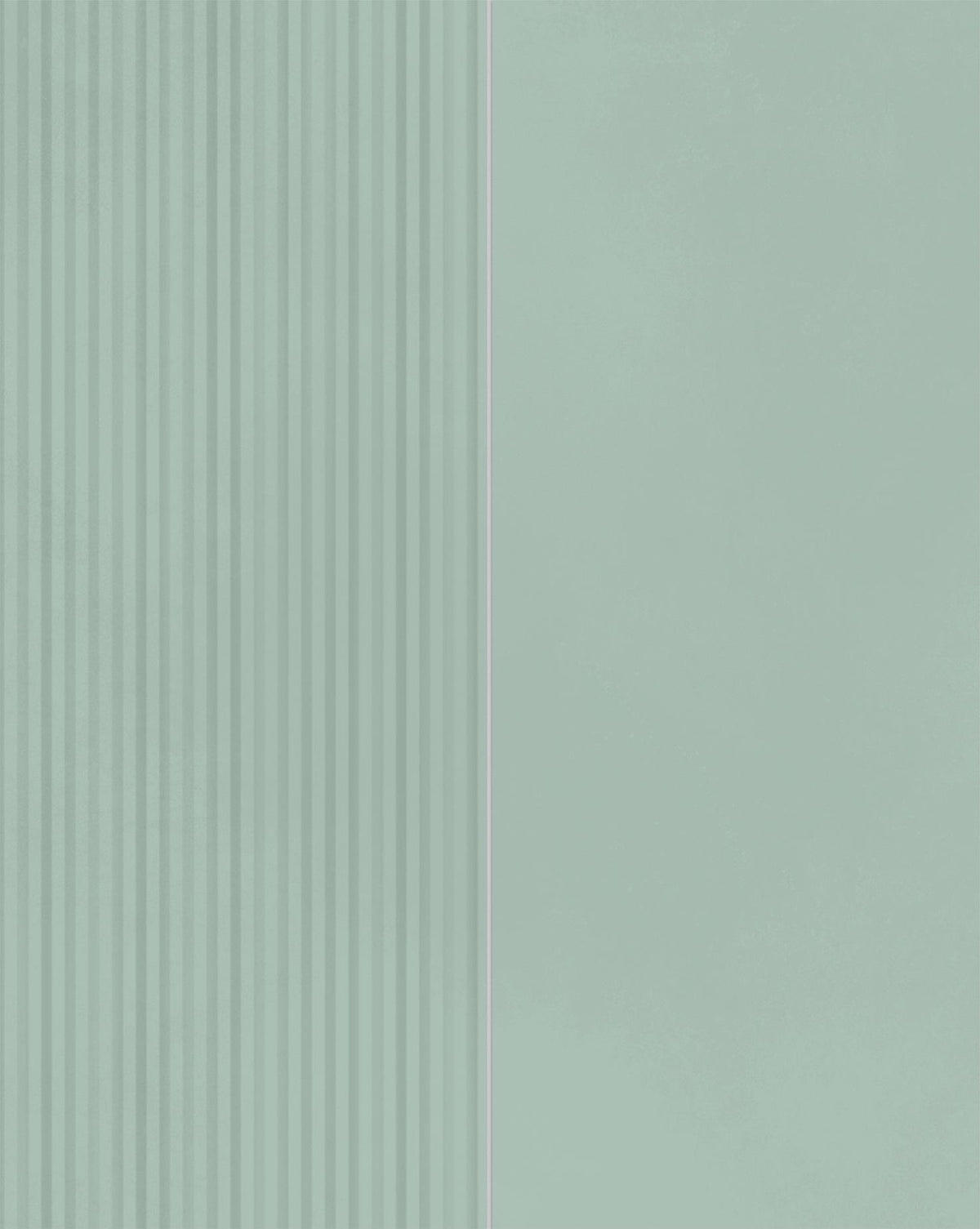 Carrelage effet Béton 3D Vert Argile Linea Mix 50x40x0,85 cm Mat Cortivo - Mur intérieur