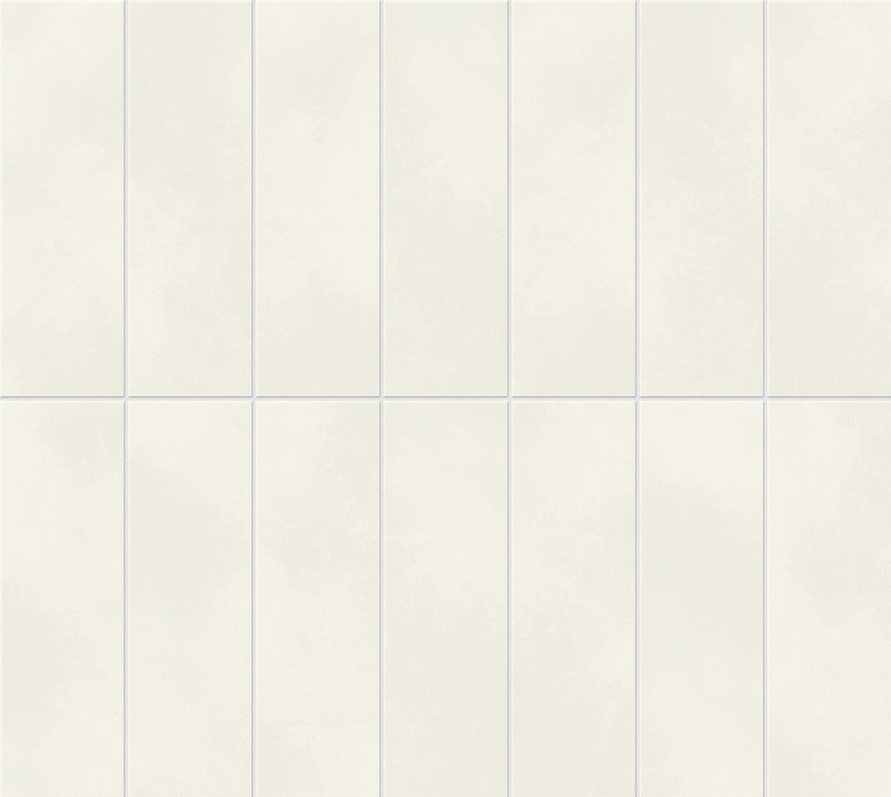 Mosaïque effet Béton Blanc Lin Brick 37x33x0,85 cm Mat Cortivo - Mur intérieur