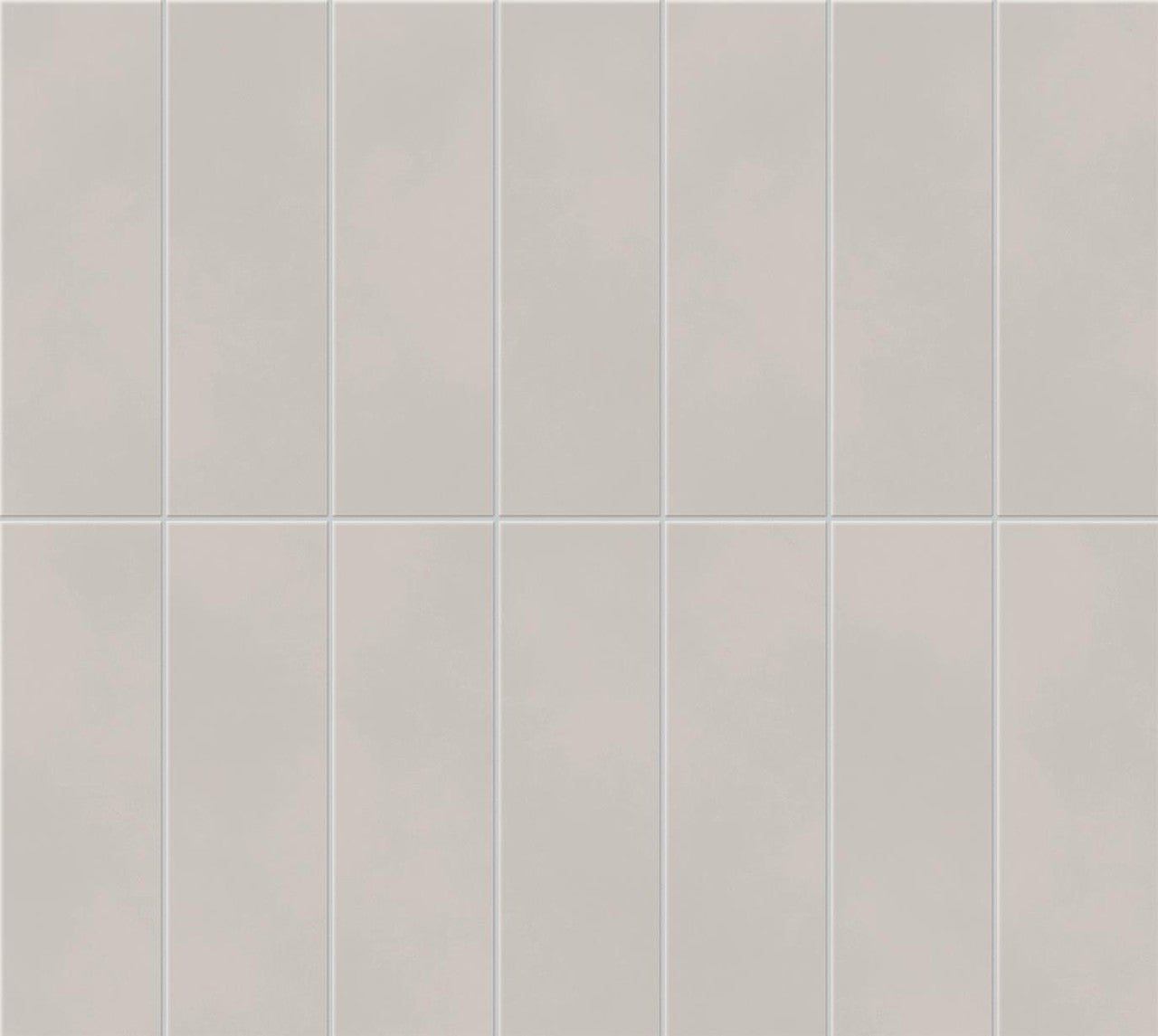 Mosaïque effet Béton Gris Taupe Brick 37x33x0,85 cm Mat Cortivo - Mur intérieur