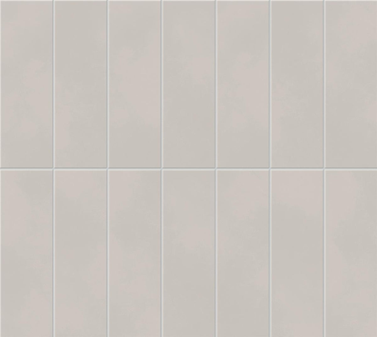 Mosaïque effet Béton Gris Taupe Brick 37x33x0,85 cm Mat Cortivo - Mur intérieur