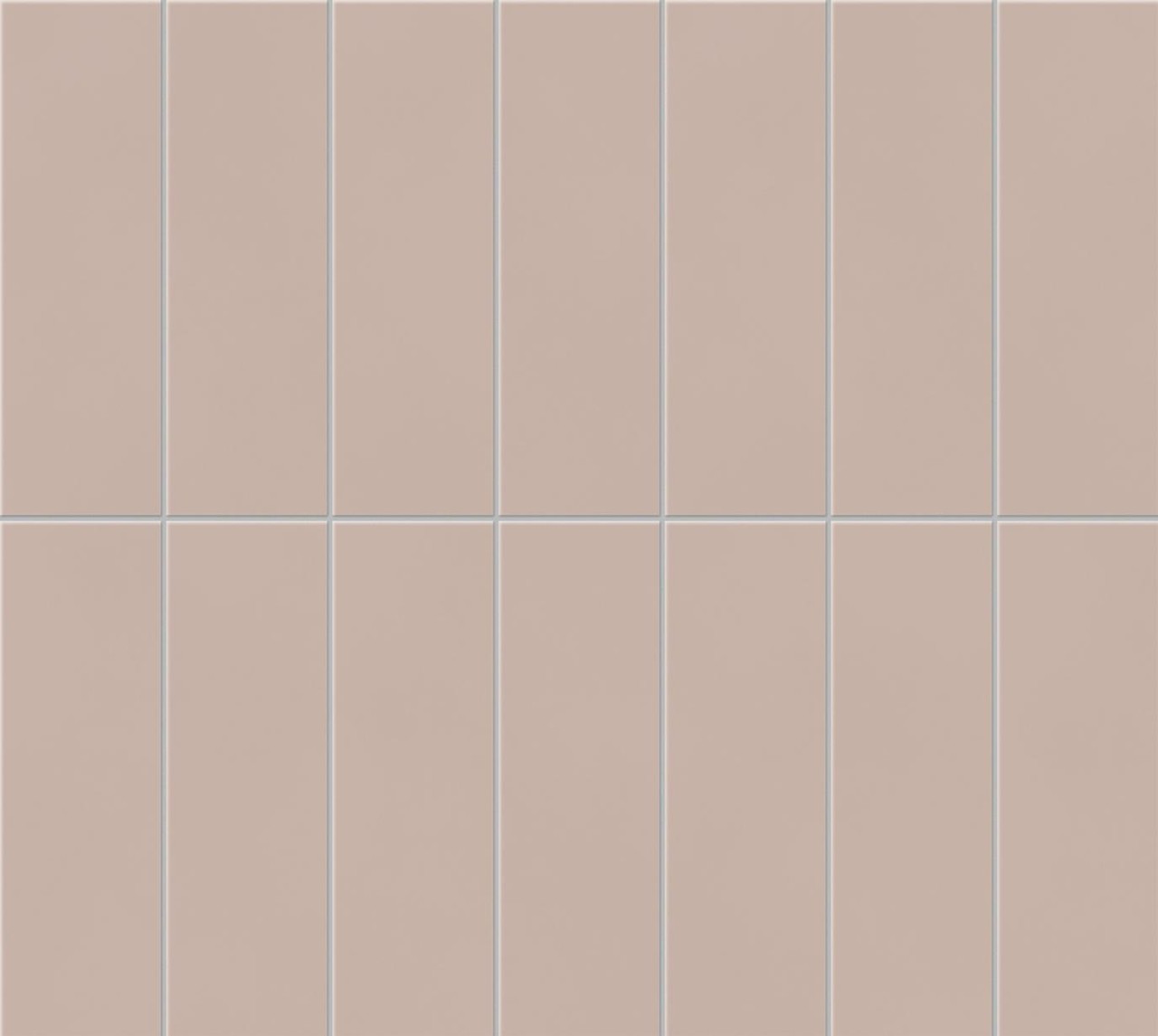 Mosaïque effet Béton Taupe Rosé Brick 37x33x0,85 cm Mat Cortivo - Mur intérieur